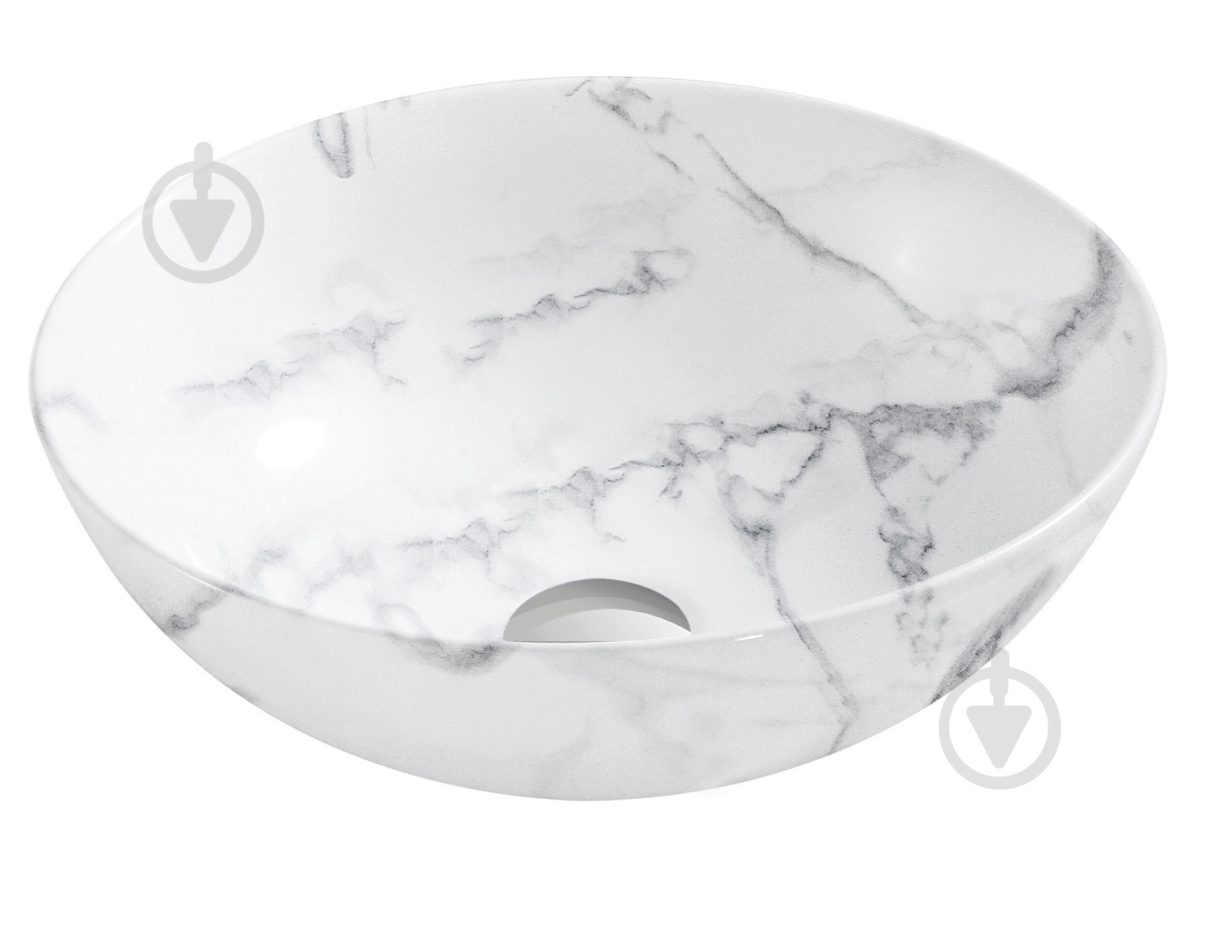 Умывальник Koller Pool Aqua white granite 40х40 см - фото 1
