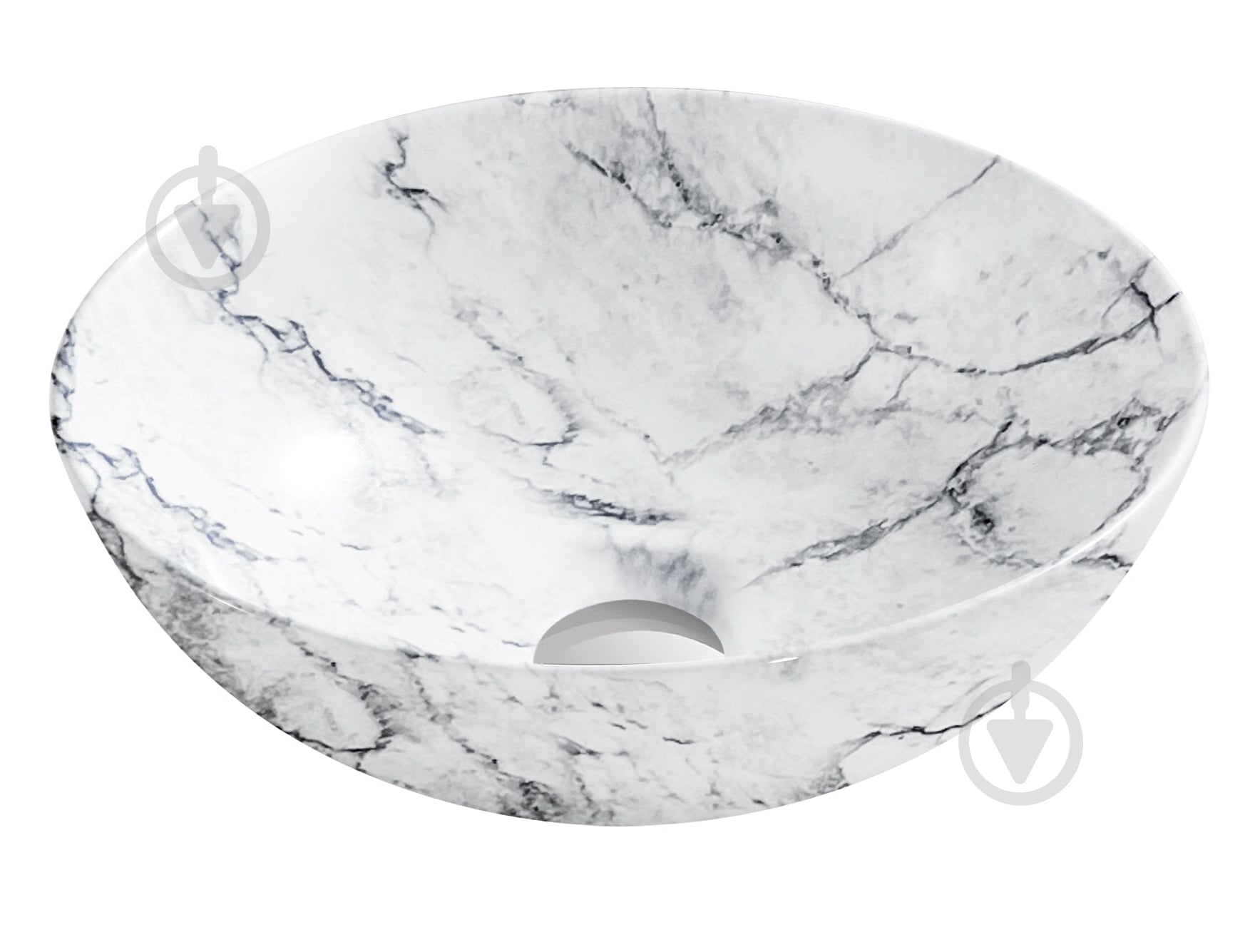 Умывальник Koller Pool Aqua light grey granite 40х40 см - фото 1