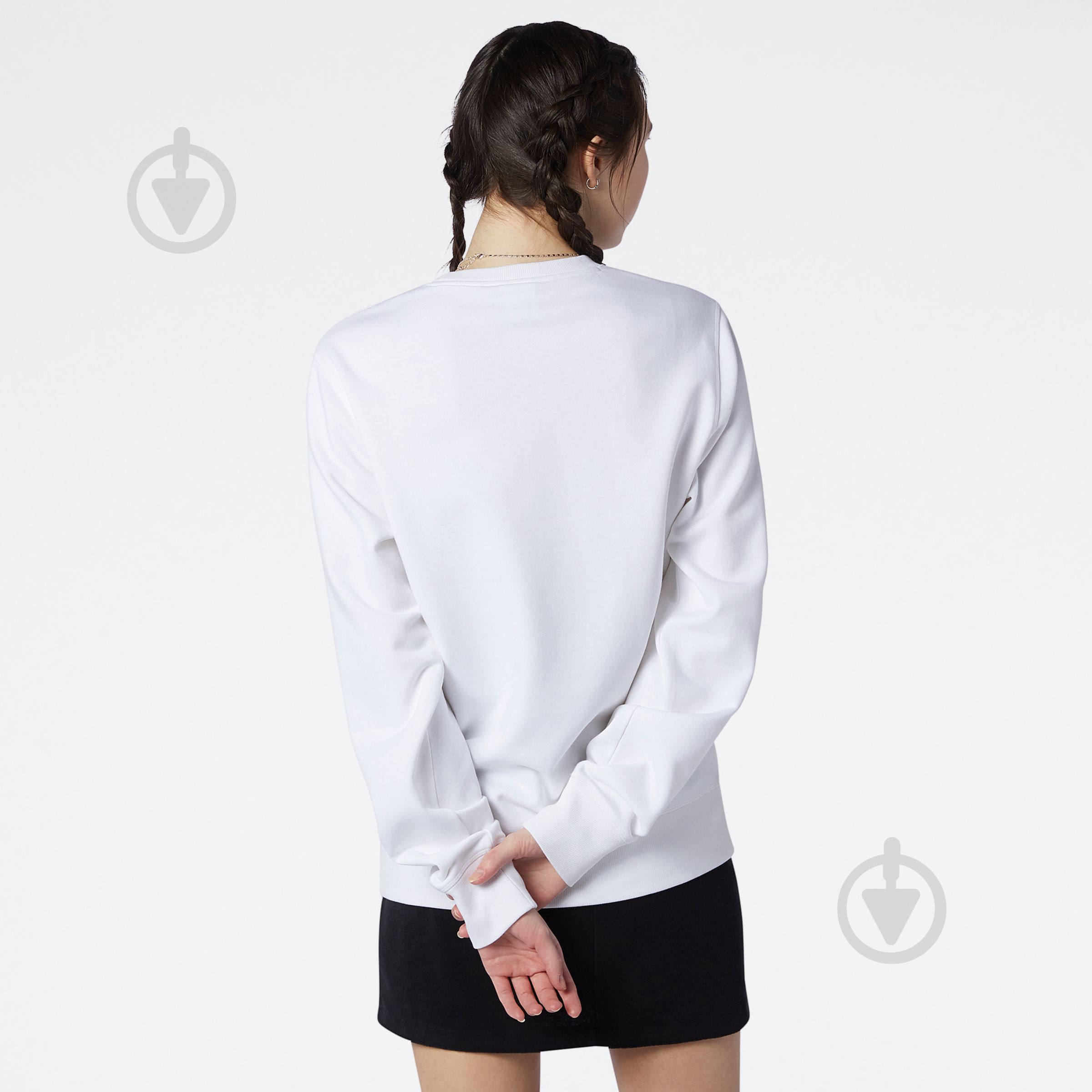 Свитшот New Balance MT03560WT р. L белый - фото 7