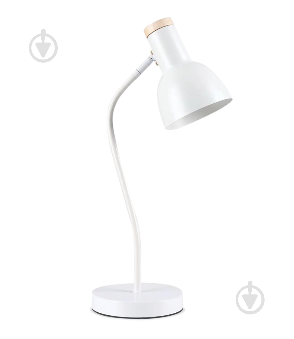 Настольная лампа LightMaster 1x40 Вт E27 белый DE1150 білий, E27 - фото 1