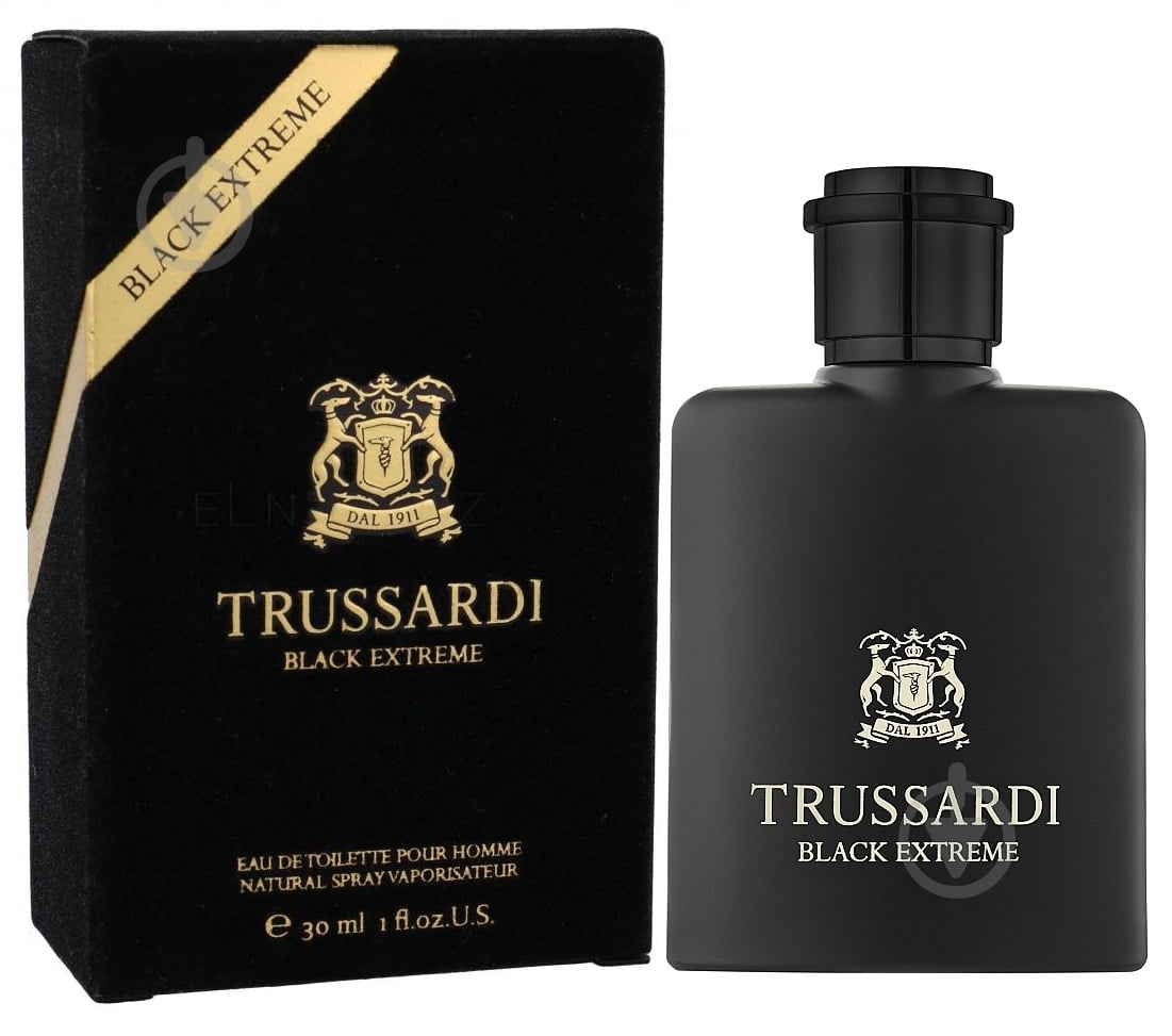 Туалетна вода Trussardi Black Extreme 30 мл - фото 1