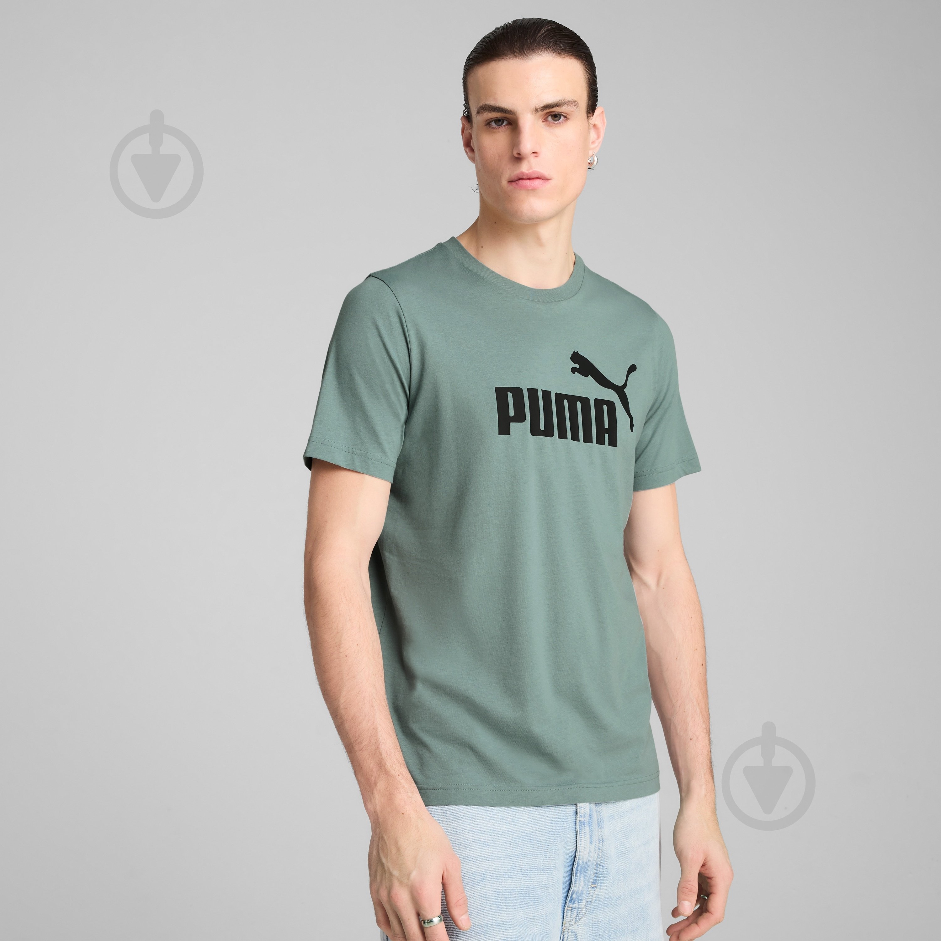 Футболка Puma ESS No. 1 Logo Tee (s) 68253330 р.S зеленый - фото 3 Футболка Puma ESS No. 1 Logo Tee (s) 68253330 р.S зеленый - фото 3
