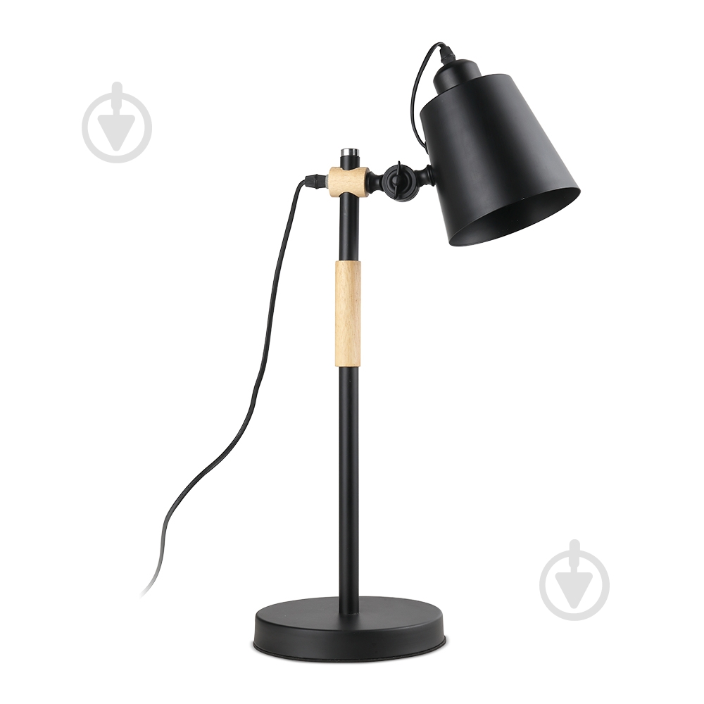 Настільна лампа LightMaster 1x40 Вт E27 чорний DE1151 чорний, E27 - фото 1
