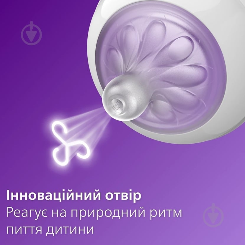 Пляшка дитяча Philips Avent Natural Природний потік 125 мл SCY900/01 - фото 2