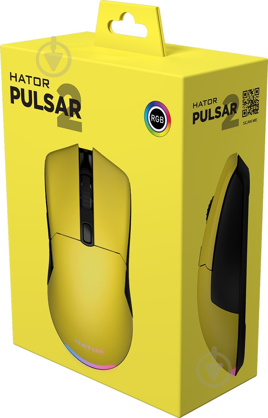 Мышь Hator Pulsar 2 yellow (HTM-512) - фото 6