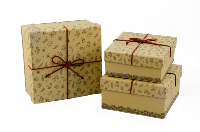 Коробка подарочная 14x14x11 см W7810-2 в ассортименте - фото 3
