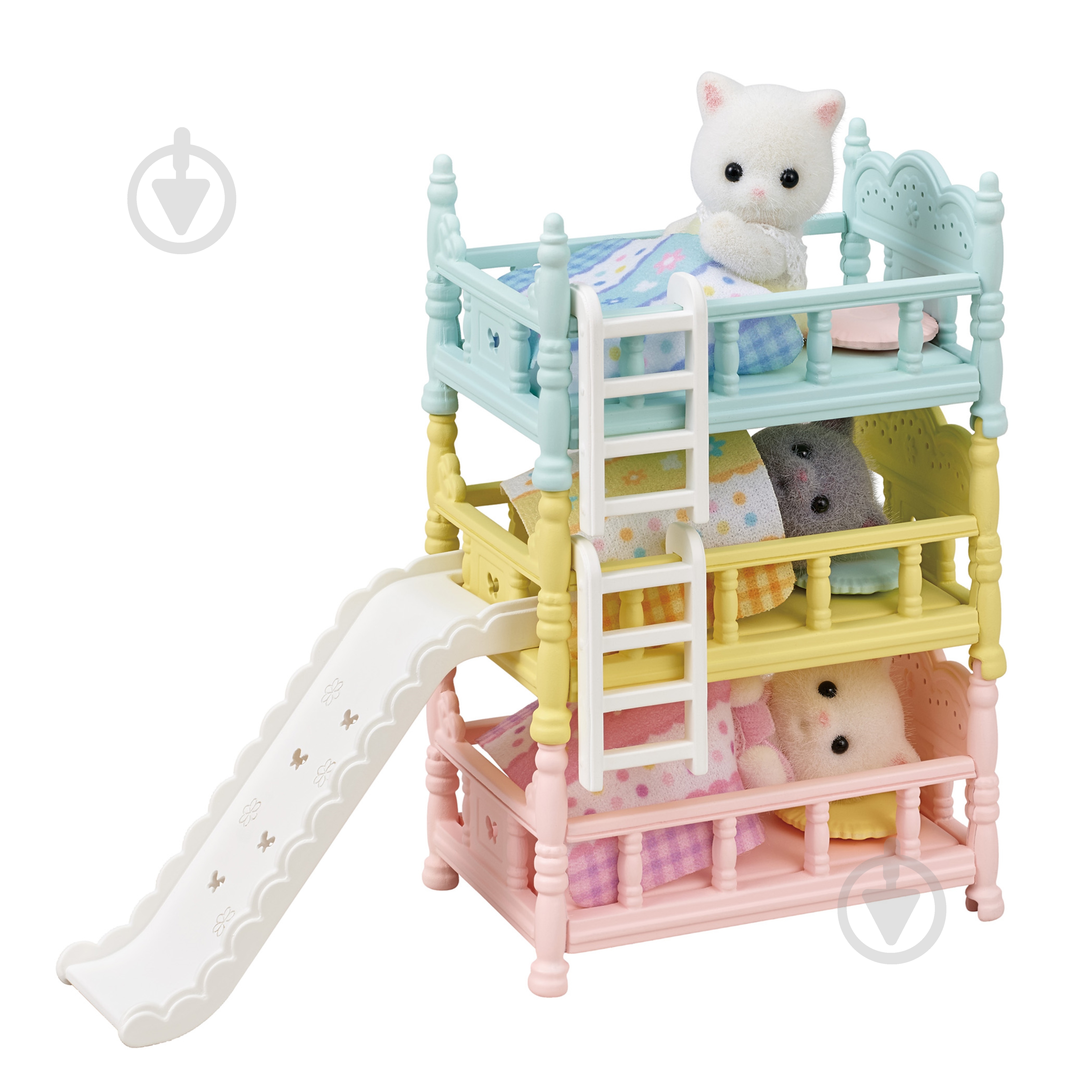 Фігурка колекційна Sylvanian Families Трёхэтажная кроватка с горкой 5741 - фото 2