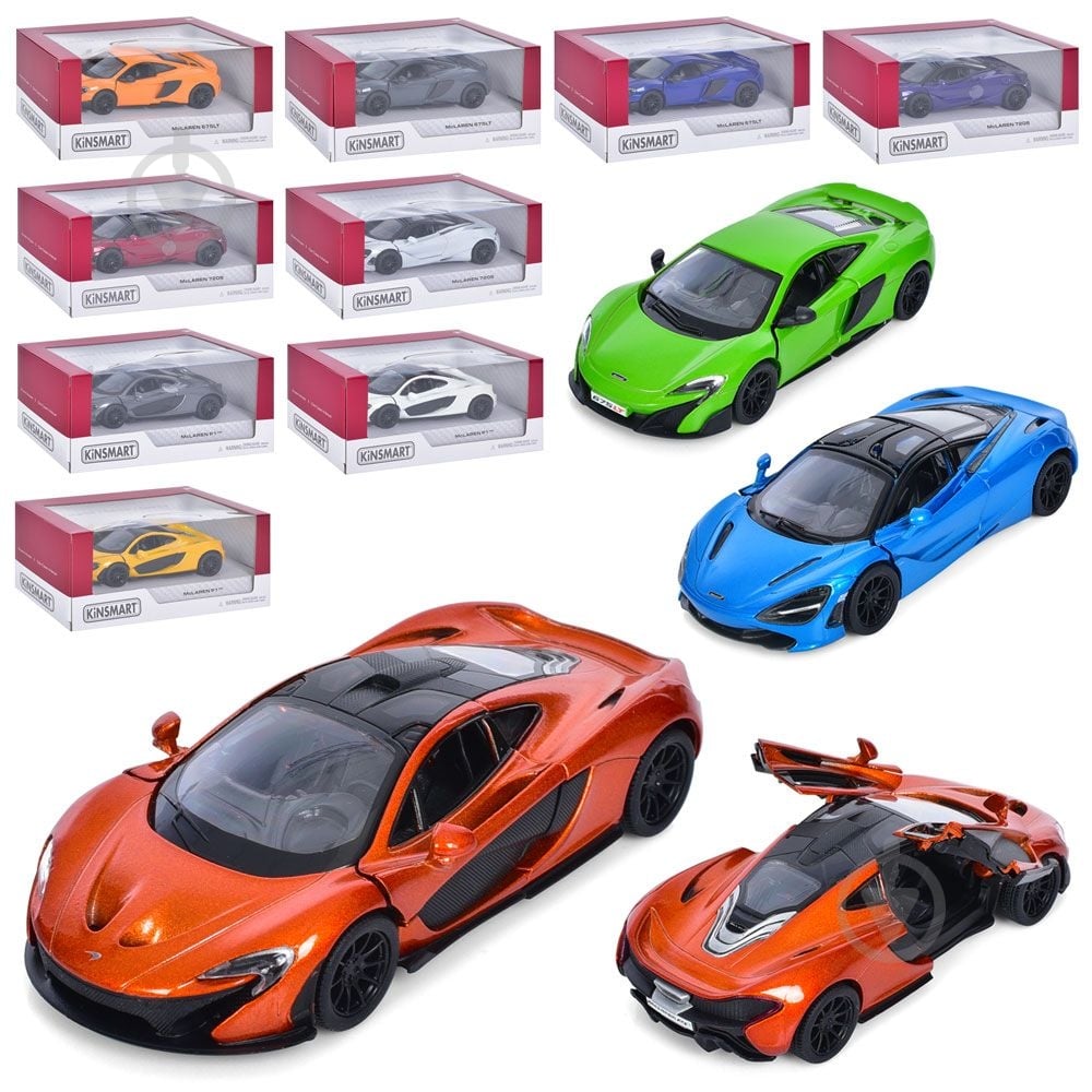 Автомодель Kinsmart 1:38 McLAREN 675LT KT5449W - фото 1