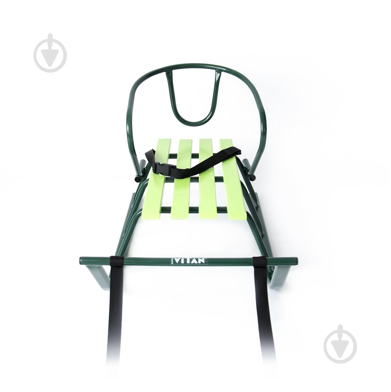 Санки Vitan Лайка зеленая + спинка - фото 2