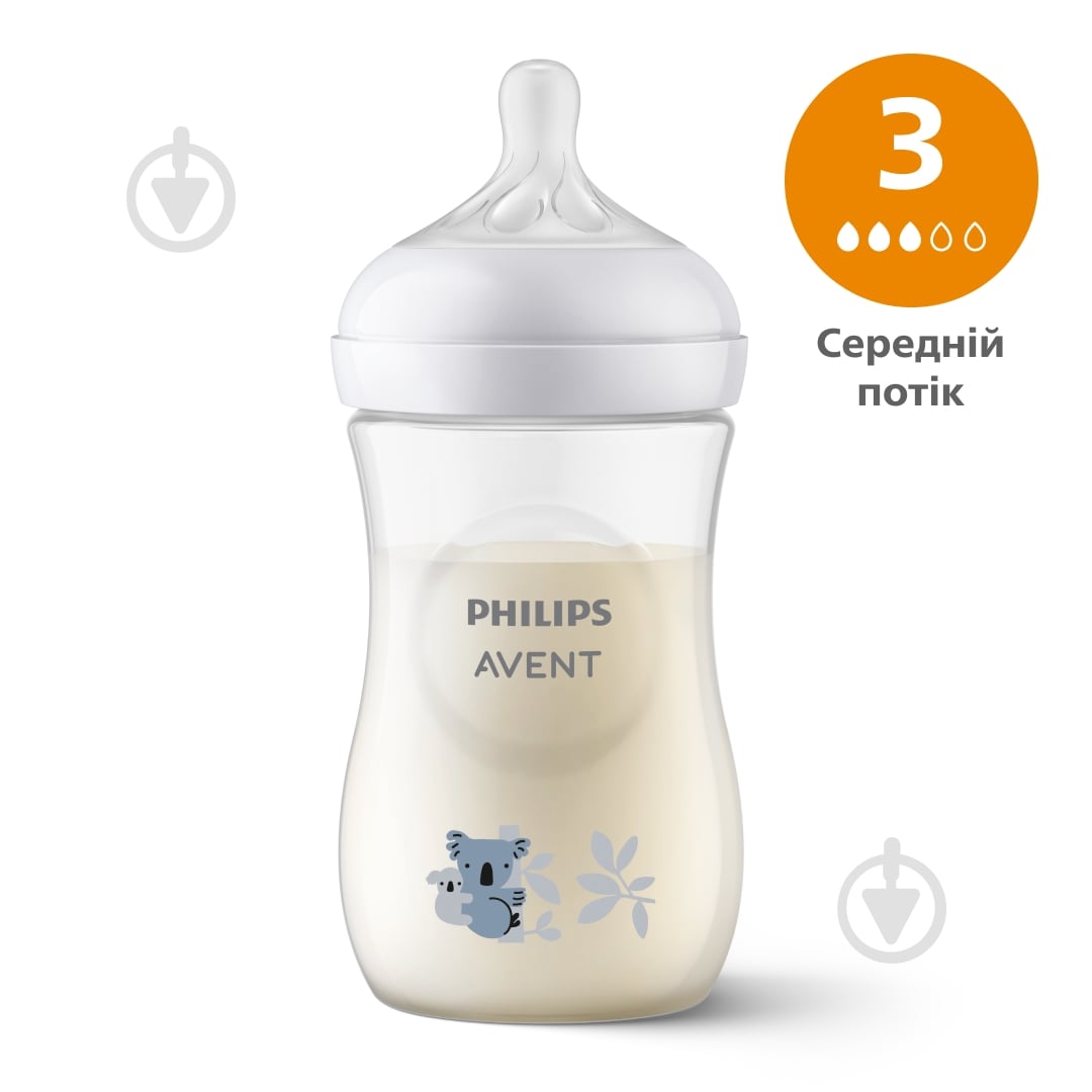 Пляшка дитяча Philips Avent Natural Природний потік 260 мл SCY903/67 - фото 1