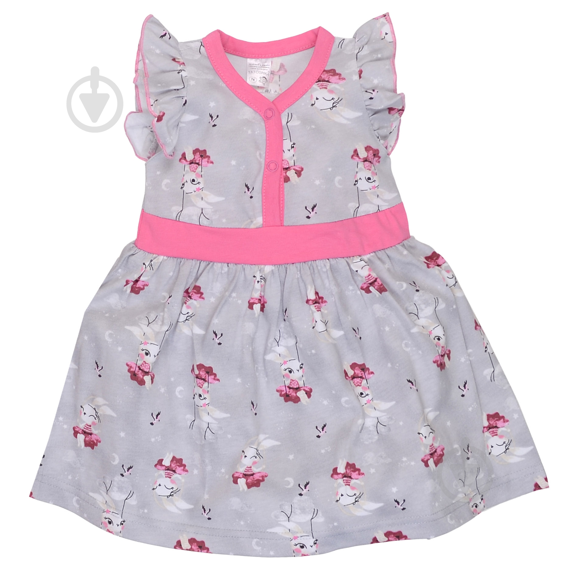 Сукня Татошка р.80 сірий 1701219сзц - фото 1