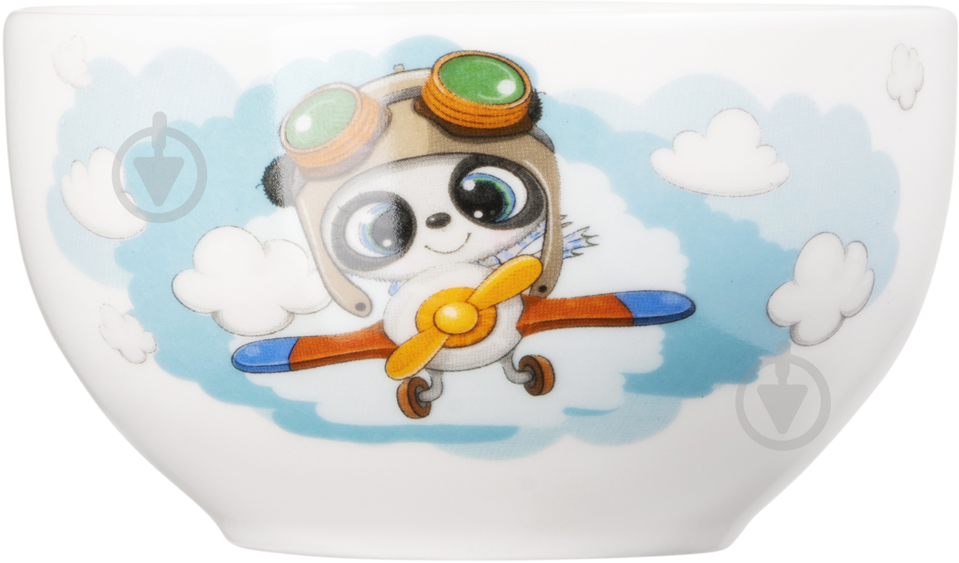 Набор детской посуды Ardesto Panda pilot 3 шт. белый с рисунком AR3451PS - фото 3