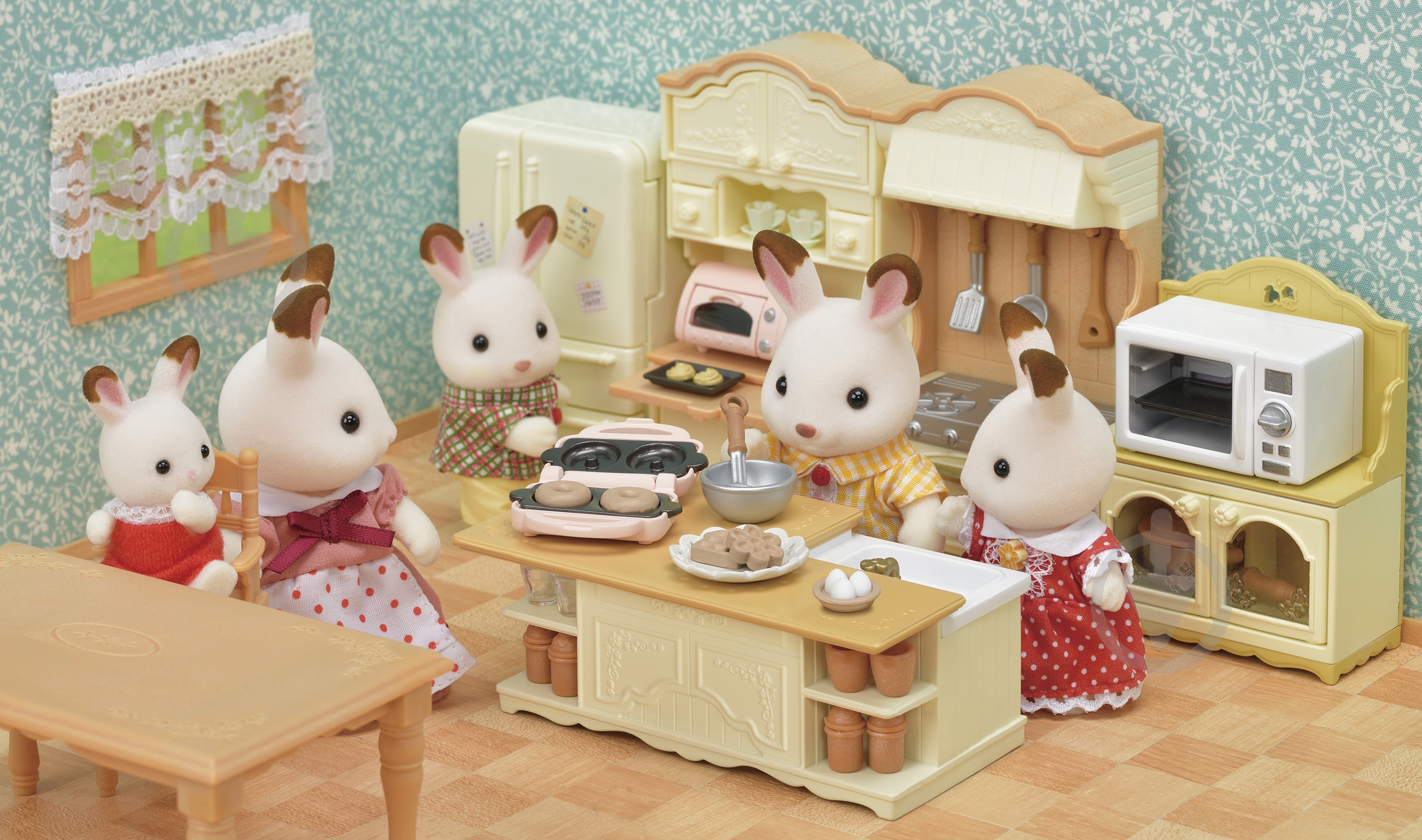 Фігурка колекційна Sylvanian Families Мама-кошка с малышом и люлькой 5433 - фото 4