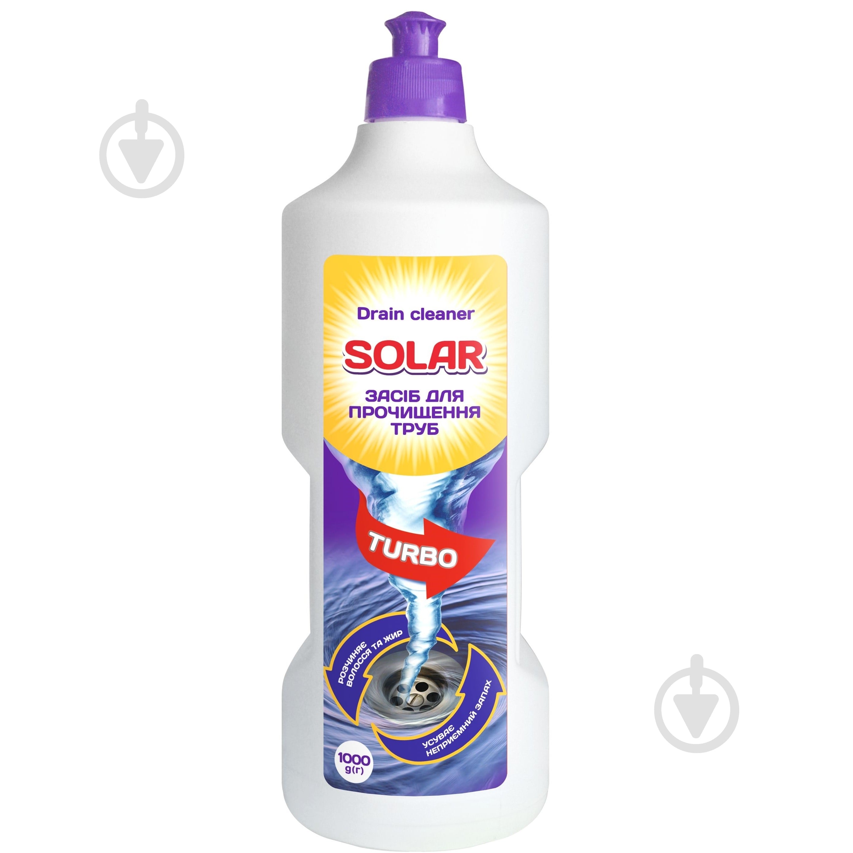 Средство для сливных труб SOLAR Turbo 1 л - фото 1