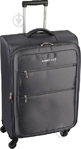 Чемодан Diamond (M) 60 л серый 923949 - фото 1