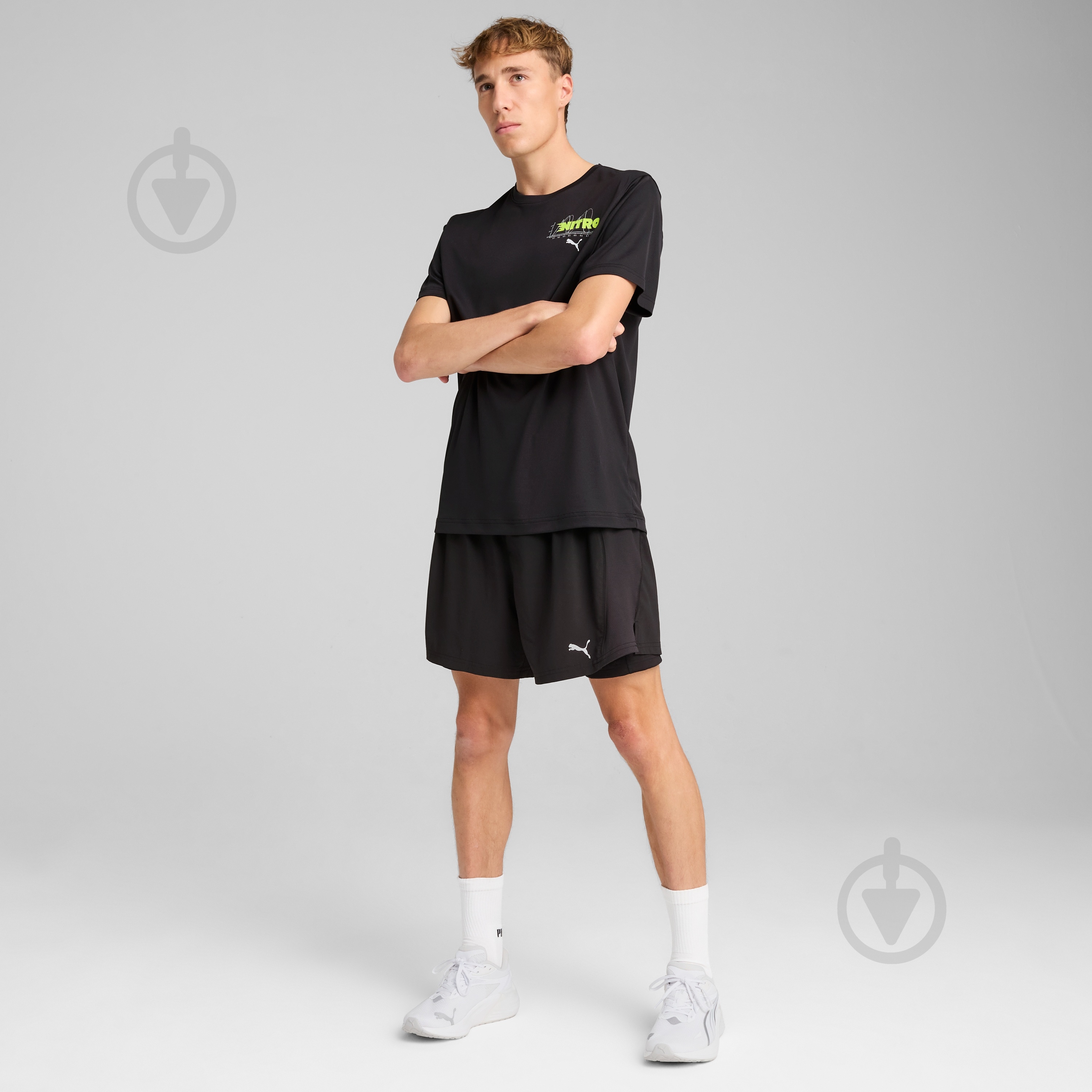 Футболка Puma GRAPHICS RUNNING NITRO TEE M 52656201 р.S черный - фото 5