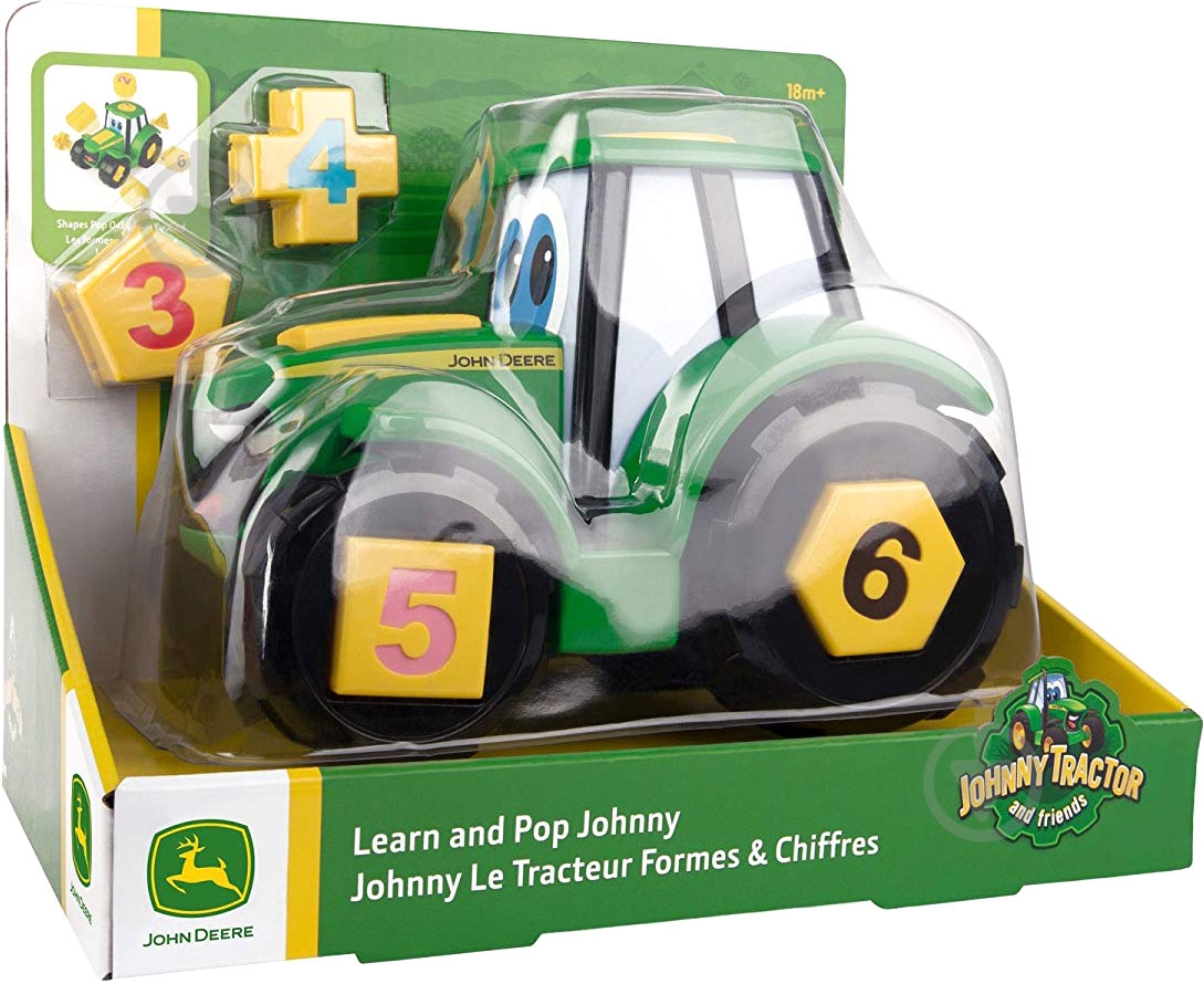 Іграшка-сортер Tomy John Deere Трактор Джонні 46654 - фото 3