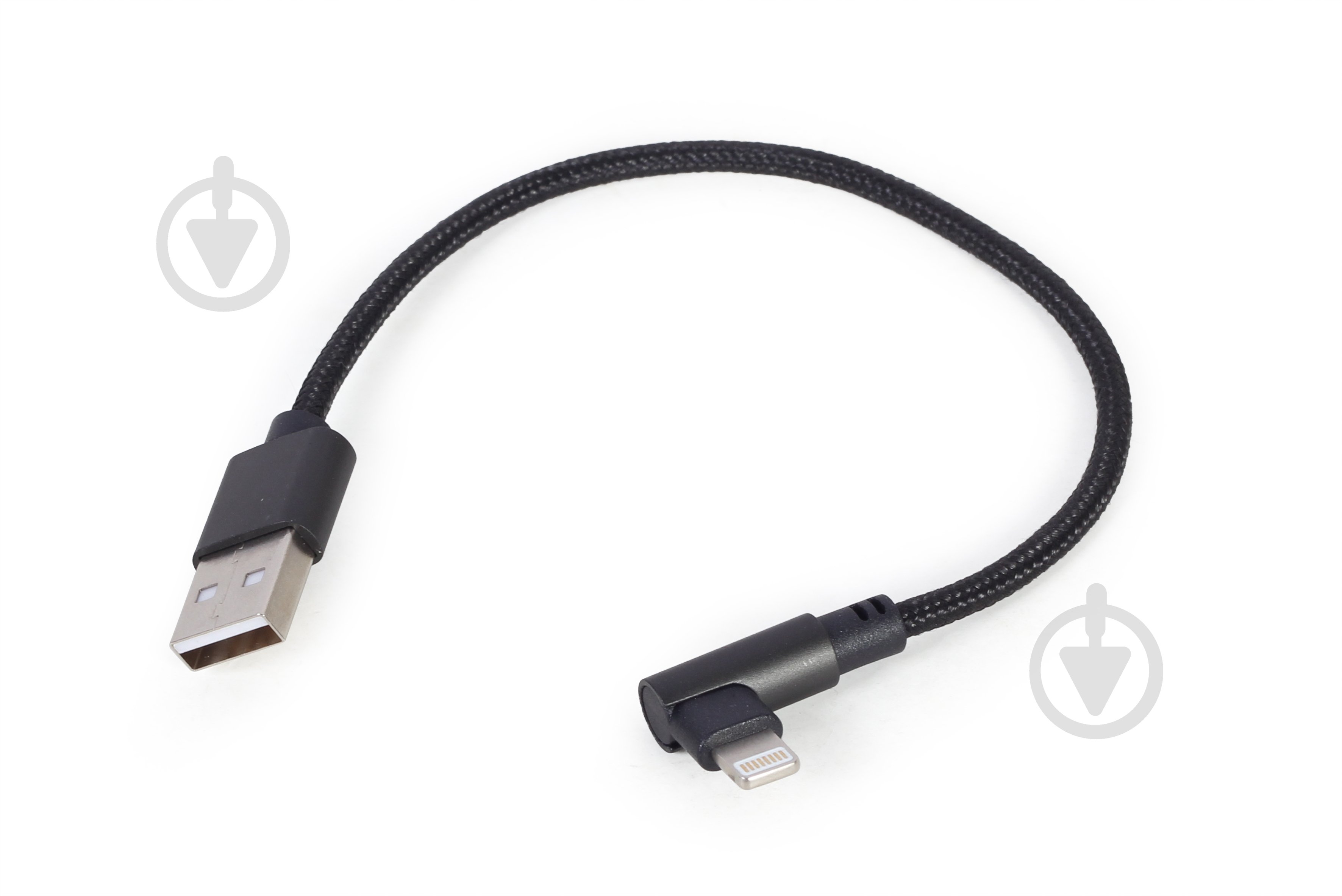 Кабель Cablexpert CC-USB2-AMLML-0.2M угловой USB 2.0 AM-папа/Lightning 0,2 м black (CC-USB2-AMLML-0.2M) - фото 2