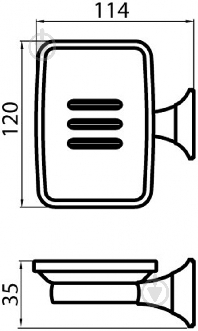 Мыльница Aqua Rodos Boston 1205 - фото 2 Мыльница Aqua Rodos Boston 1205 - фото 2