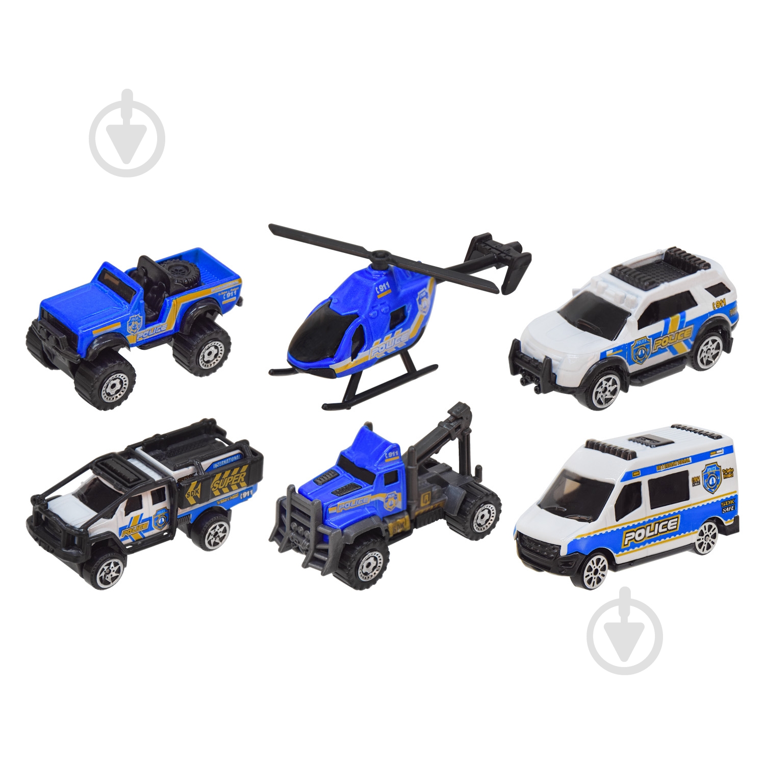 Набор металлических машин Автопром 1:64 7627A - фото 2