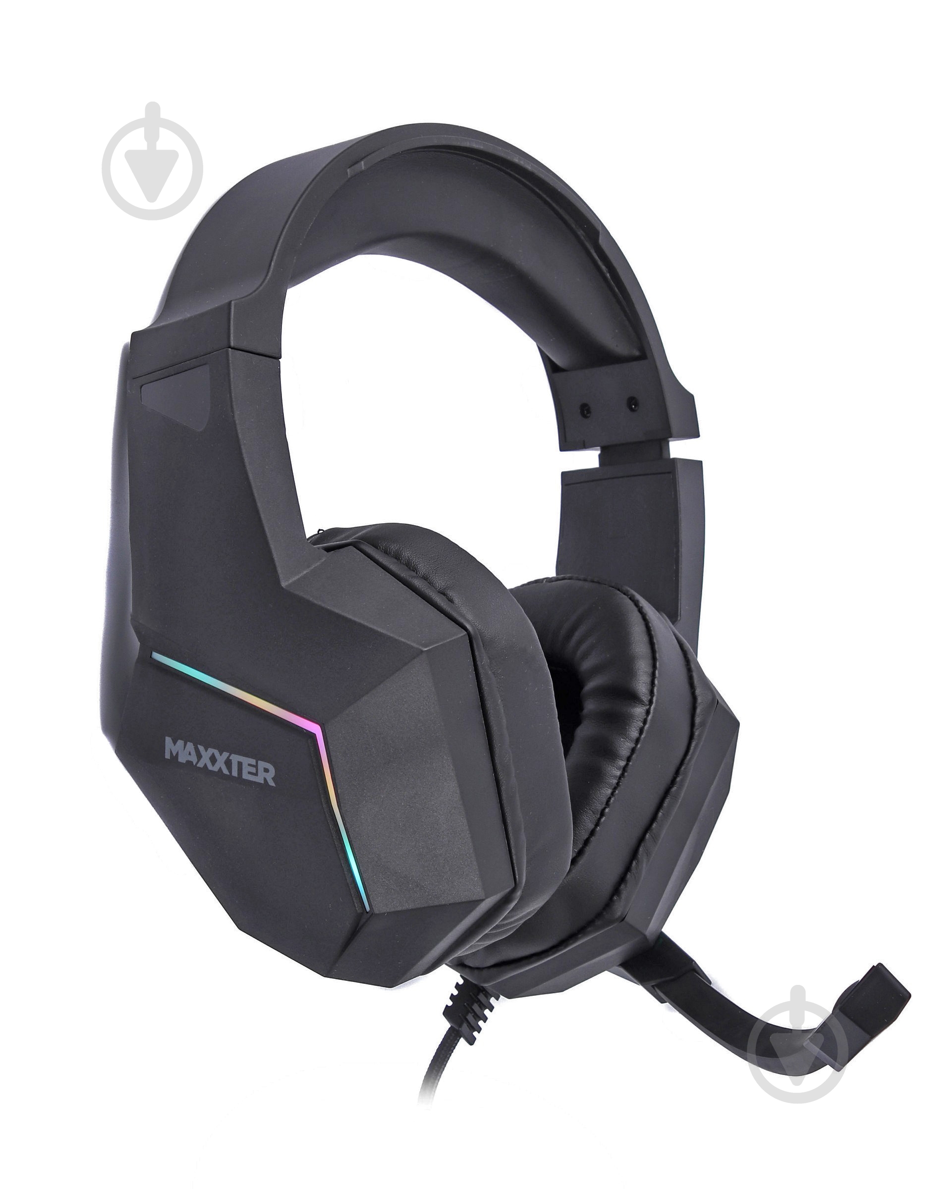 Навушники Maxxter Ghost Urban black 7.1 RGB підсвічування - фото 1