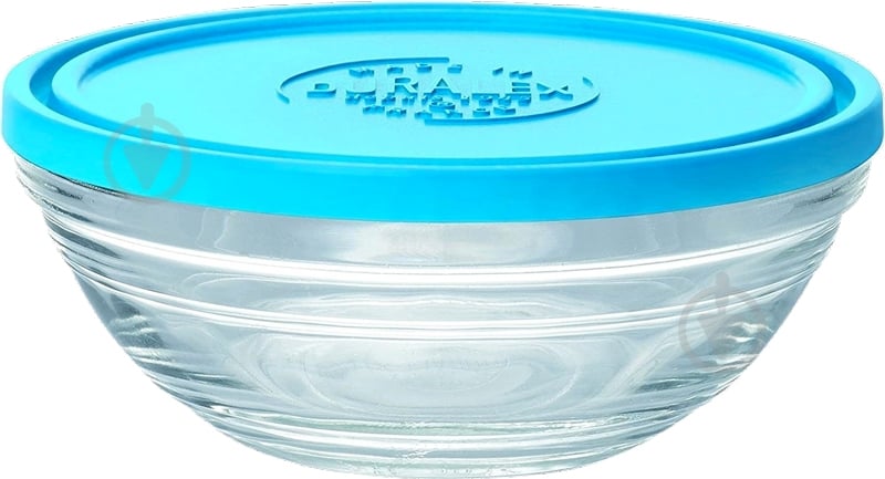 Контейнер для зберігання Duralex Rond Lys з синьою кришкою 310 мл - фото 1 Контейнер для зберігання Duralex Rond Lys з синьою кришкою 310 мл - фото 1