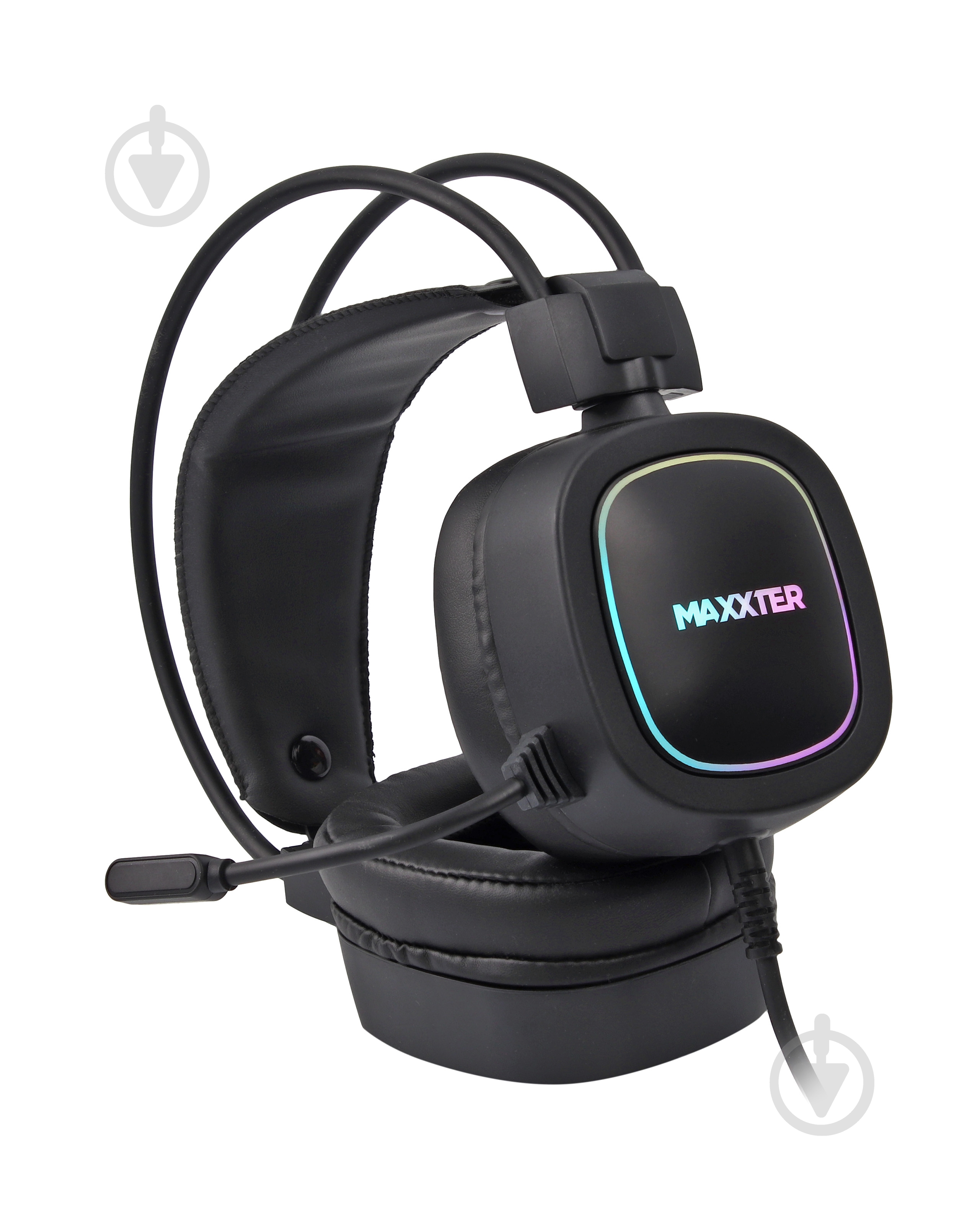 Навушники Maxxter Ghost Helmet black USB 7.1 RGB підсвічування - фото 2