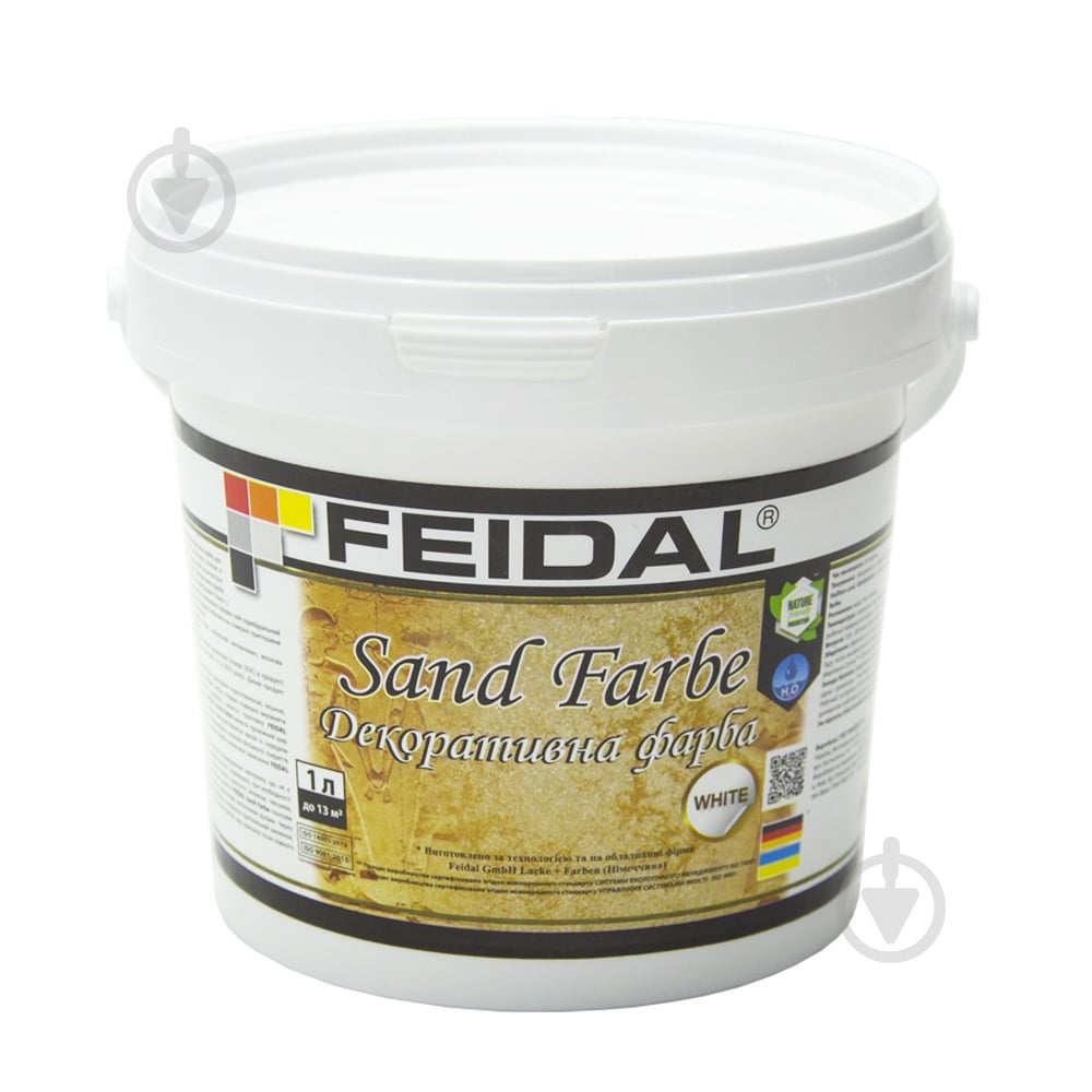 Декоративная краска Feidal Sand Farbe серебро 1 л - фото 1 Декоративная краска Feidal Sand Farbe серебро 1 л - фото 1