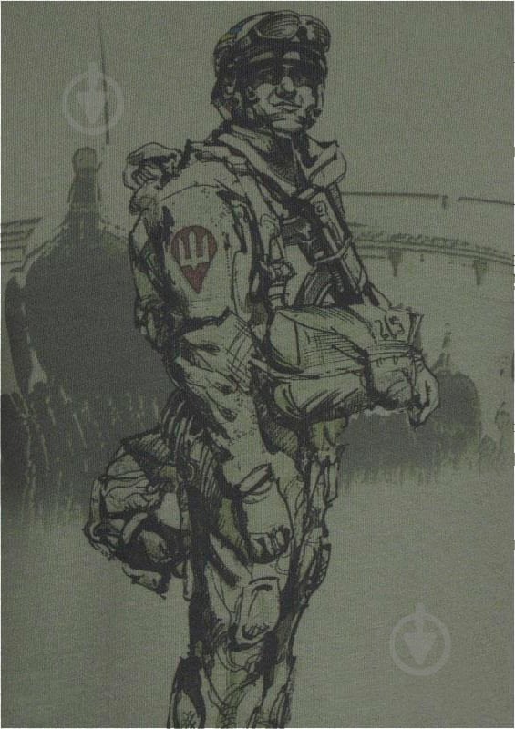 Футболка P1G с рисунком "Paratrooper" р. XL [1270] Olive Drab - фото 3