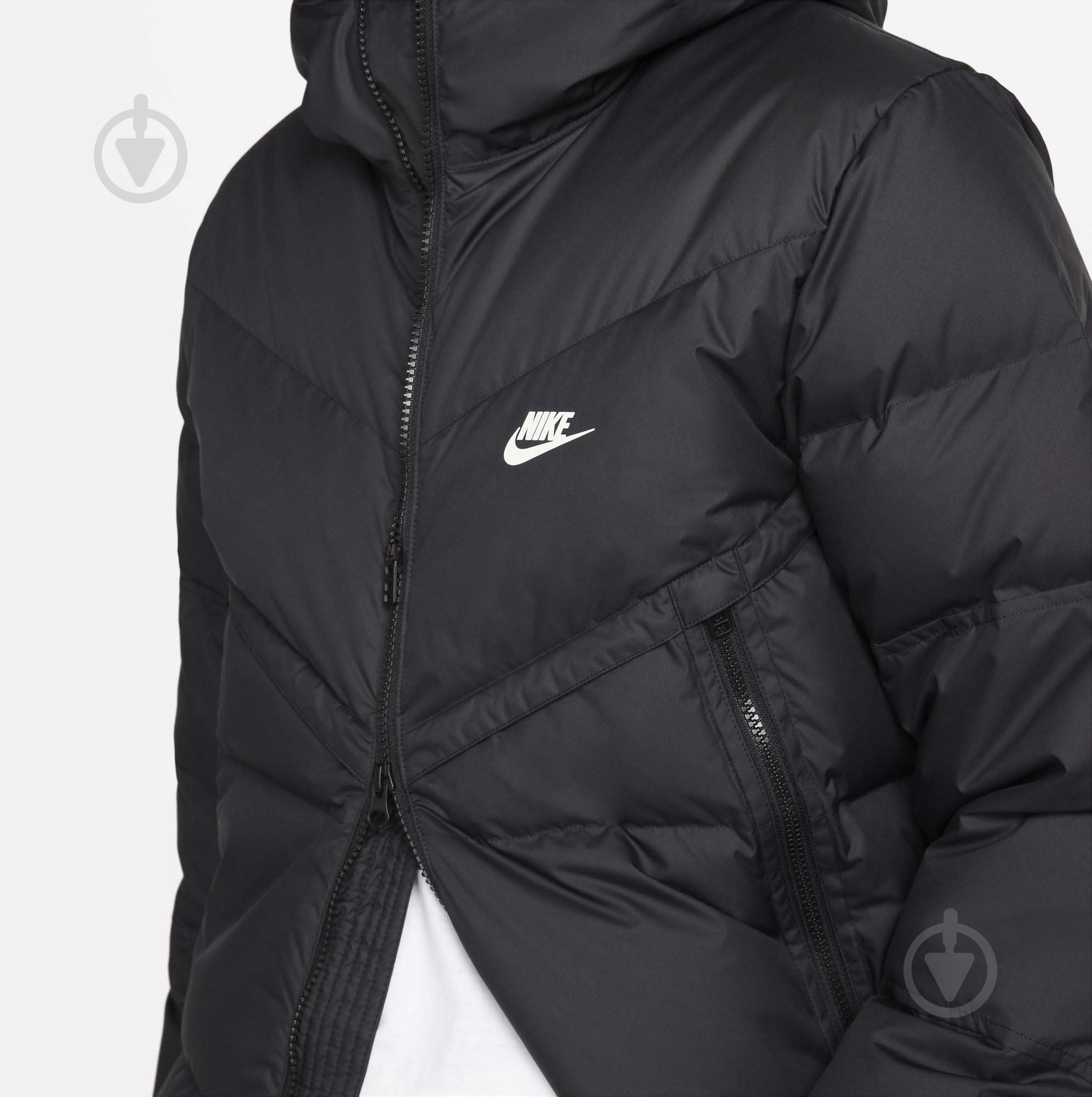 Куртка мужская Nike M NSW SF WINDRUNNER HD JKT DD6795-010 р.M черная - фото 4