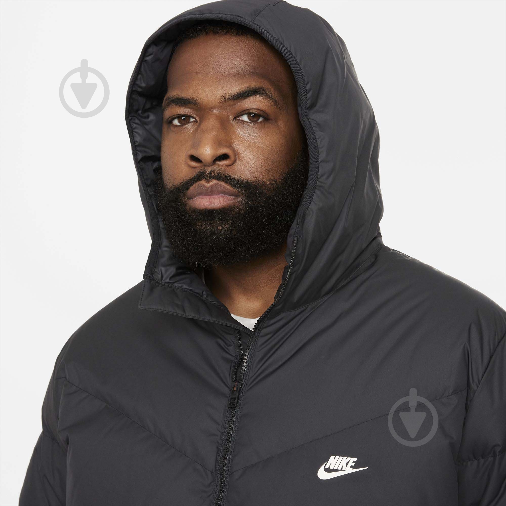 Куртка мужская Nike M NSW SF WINDRUNNER HD JKT DD6795-010 р.M черная - фото 9