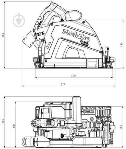 Пила циркулярная Metabo KT 66 BL + кейс 601166500 - фото 6 Пила циркулярная Metabo KT 66 BL + кейс 601166500 - фото 6