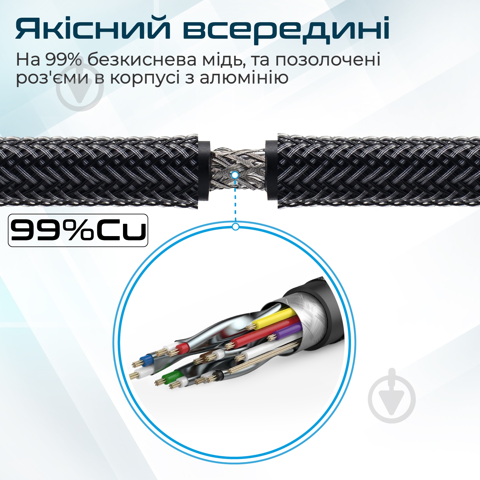 Кабель Promate proLink4K1-500 HDMI - HDMI v.2.0 5 м черный (prolink4k1-500.black) - фото 4