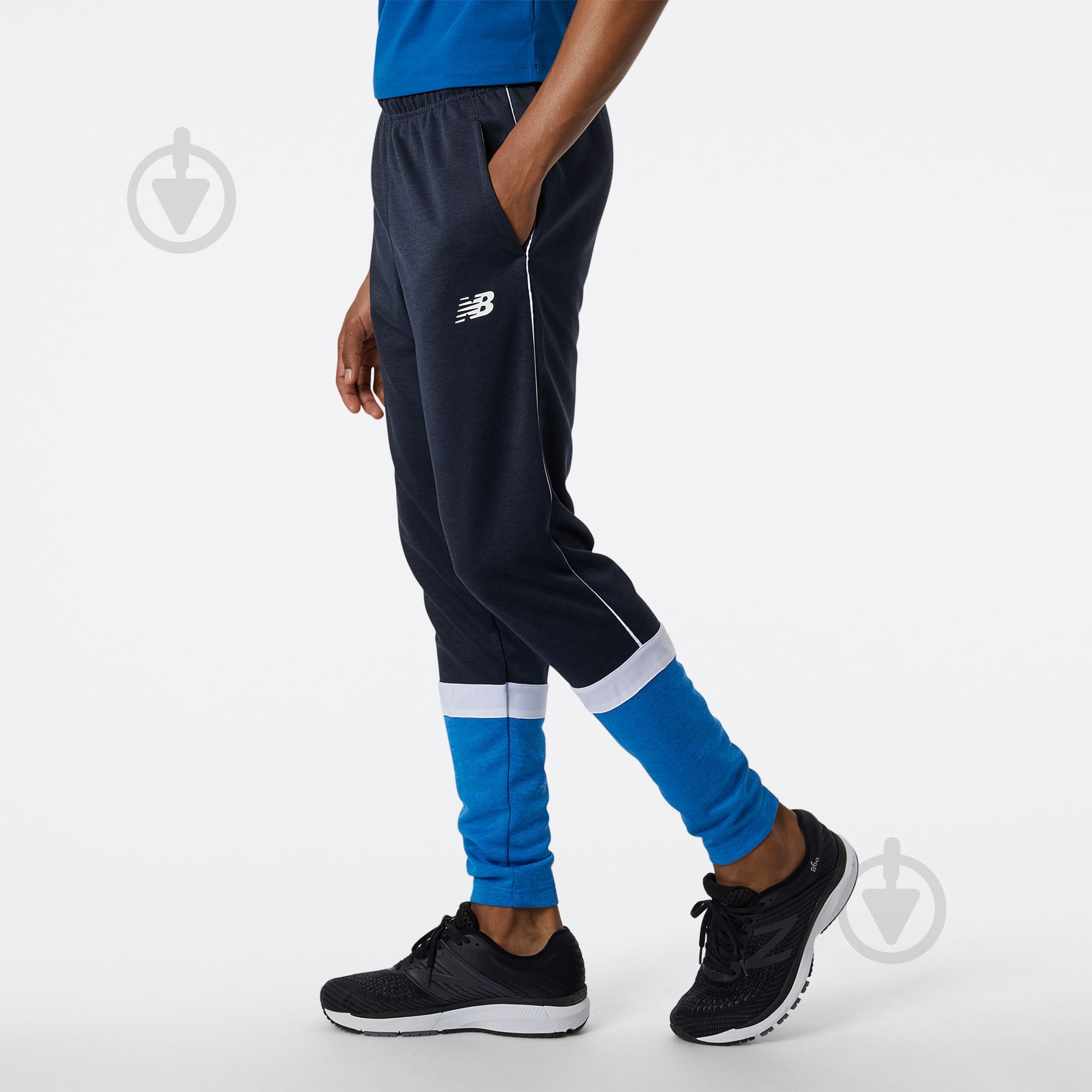 Брюки New Balance MP21091ECL р. XL синий - фото 2 Брюки New Balance MP21091ECL р. XL синий - фото 2