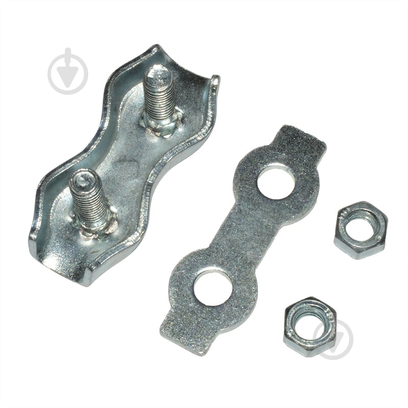 Зажим для троса двойной 4 мм - фото 2