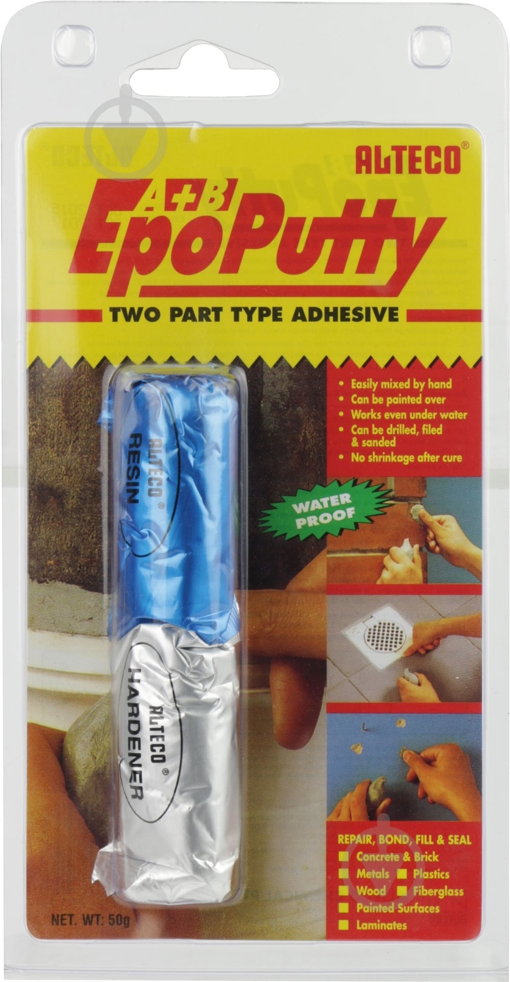 Мастика двухкомпонентная Alteco EPO PUTTY 50 г - фото 1
