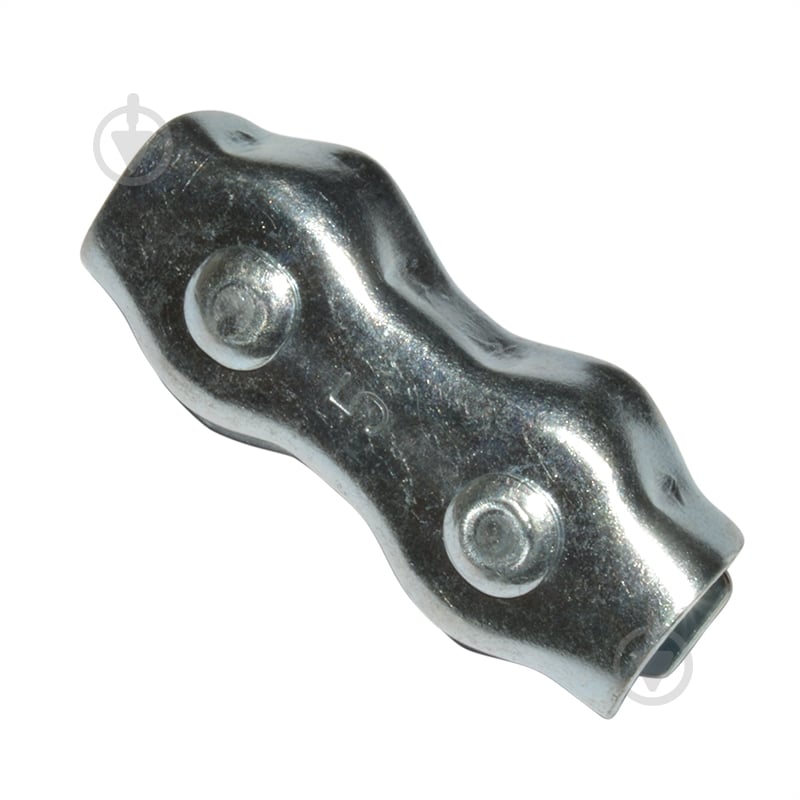 Зажим для троса двойной 5 мм - фото 1 Зажим для троса двойной 5 мм - фото 1