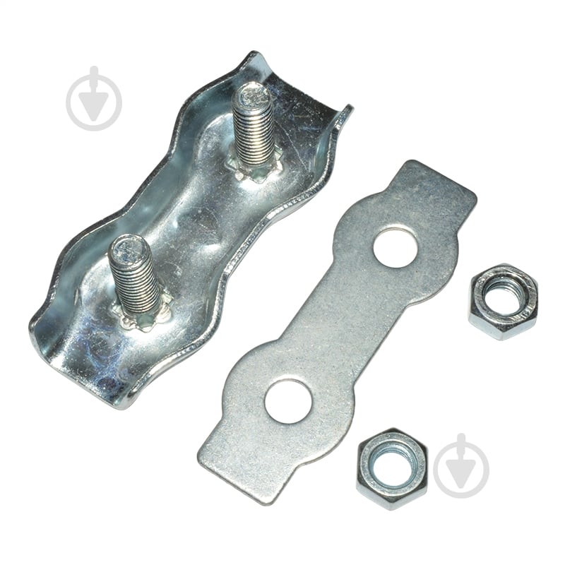 Зажим для троса двойной 8 мм - фото 2 Зажим для троса двойной 8 мм - фото 2