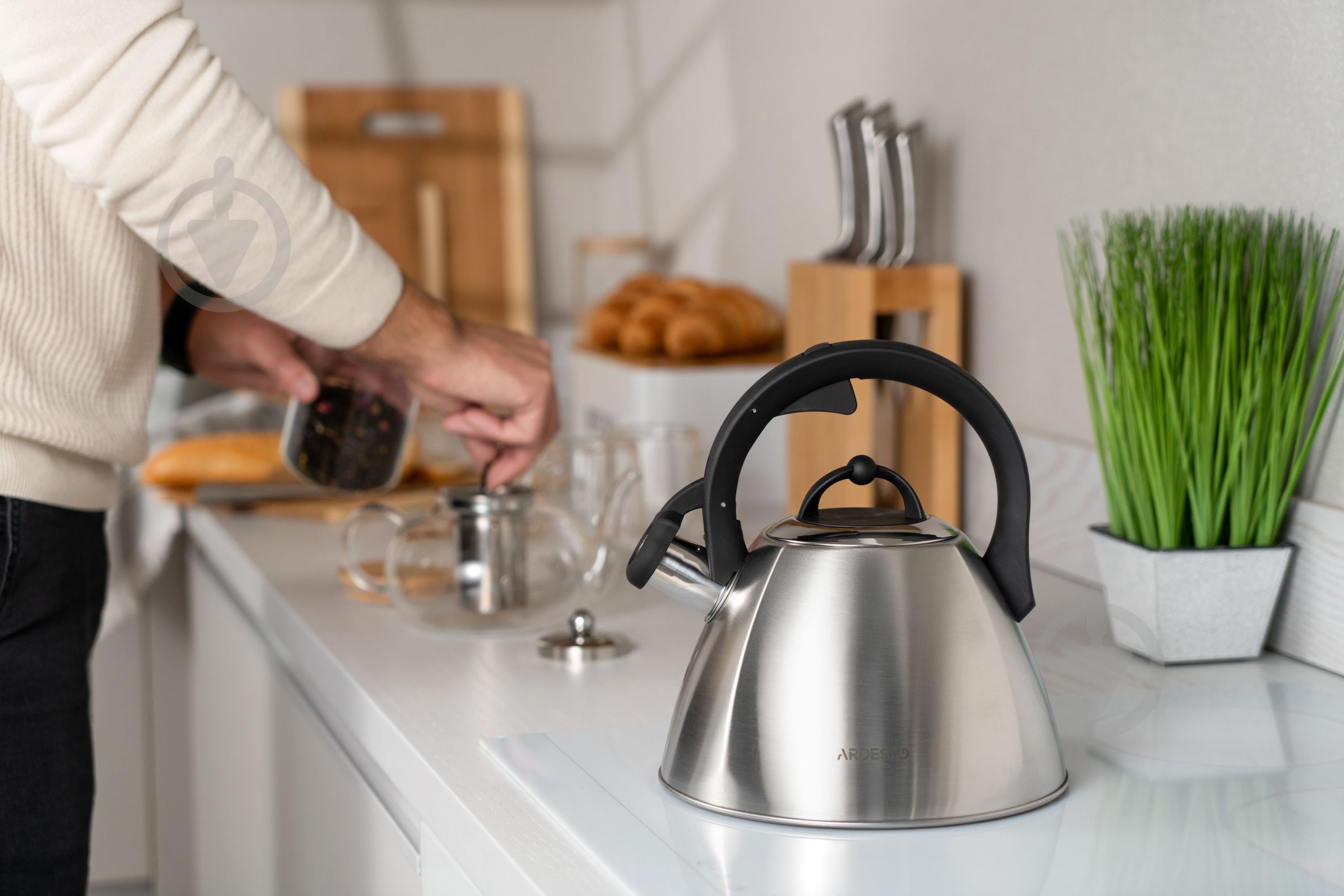 Чайник Ardesto Gemini AR1948KS 2,5 л серый - фото 5 Чайник Ardesto Gemini AR1948KS 2,5 л серый - фото 5