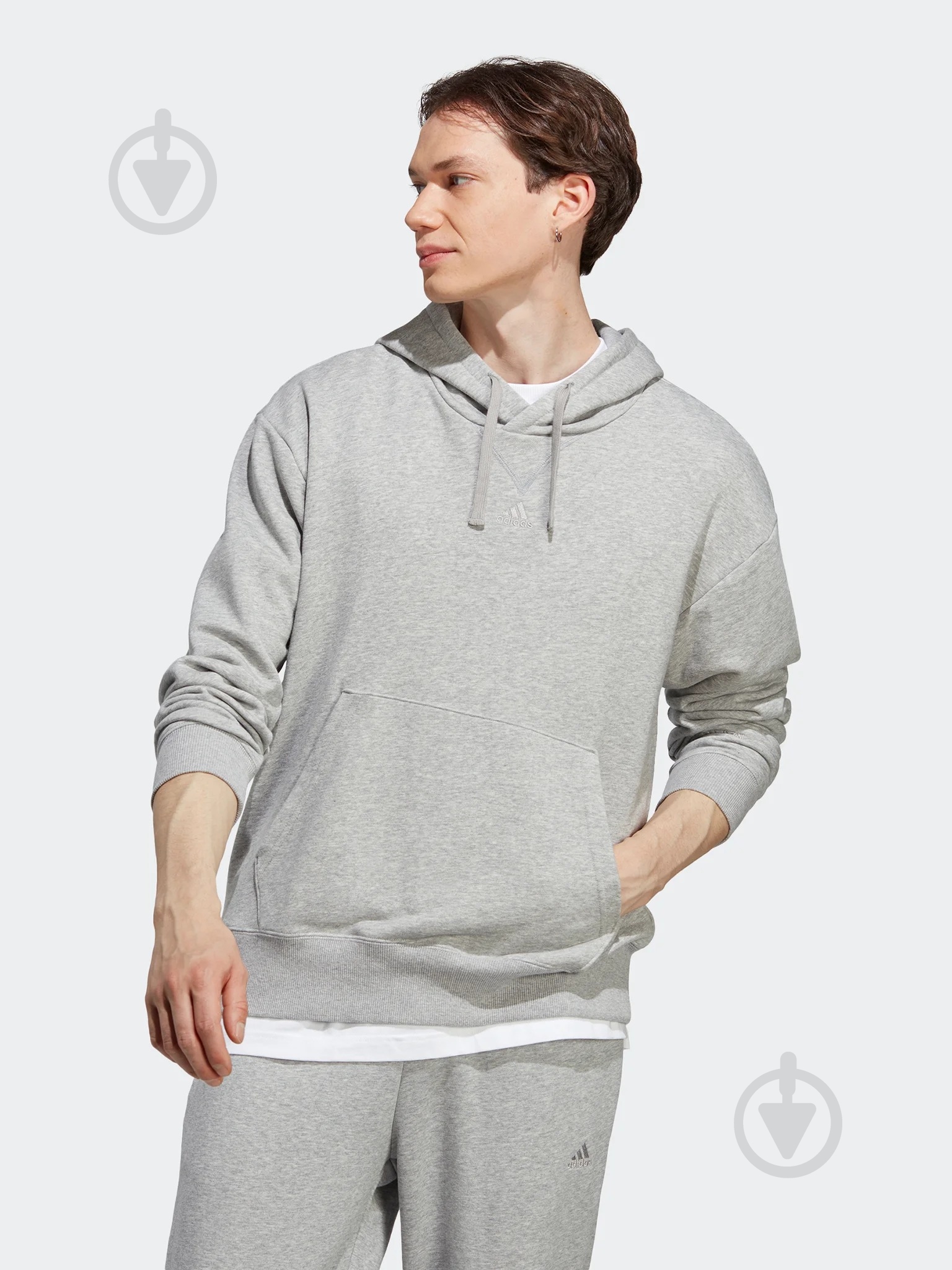 Джемпер Adidas IC9759 р.2XL серый - фото 2 Джемпер Adidas IC9759 р.2XL серый - фото 2