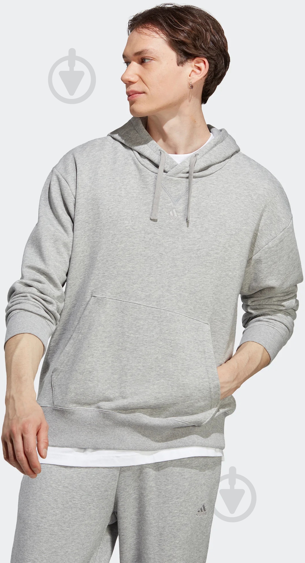 Джемпер Adidas IC9759 р.XL серый - фото 1 Джемпер Adidas IC9759 р.XL серый - фото 1