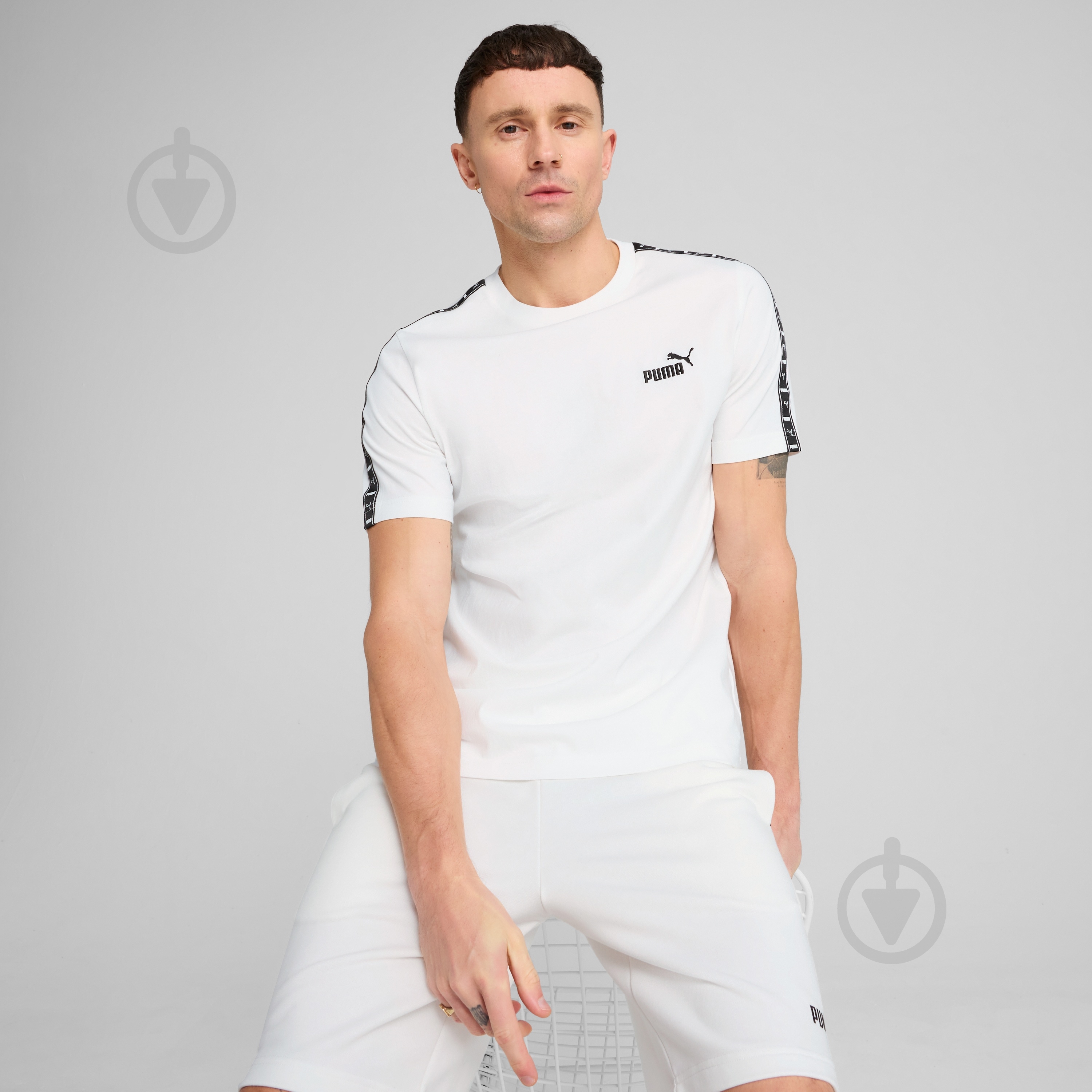Футболка Puma ESS TAPE Tee 68467402 р.XL білий - фото 3 Футболка Puma ESS TAPE Tee 68467402 р.XL білий - фото 3