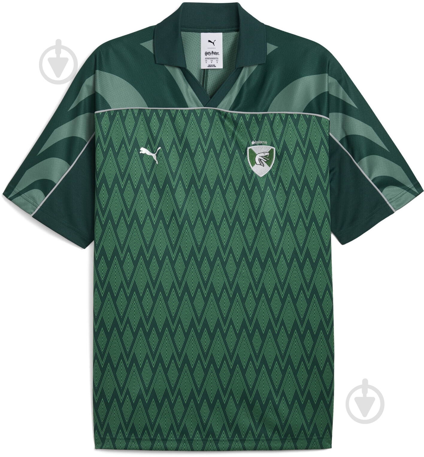 Футболка Puma x HARRY POTTER Relaxed Football Jersey 63009660 р.XL зеленый - фото 1 Футболка Puma x HARRY POTTER Relaxed Football Jersey 63009660 р.XL зеленый - фото 1