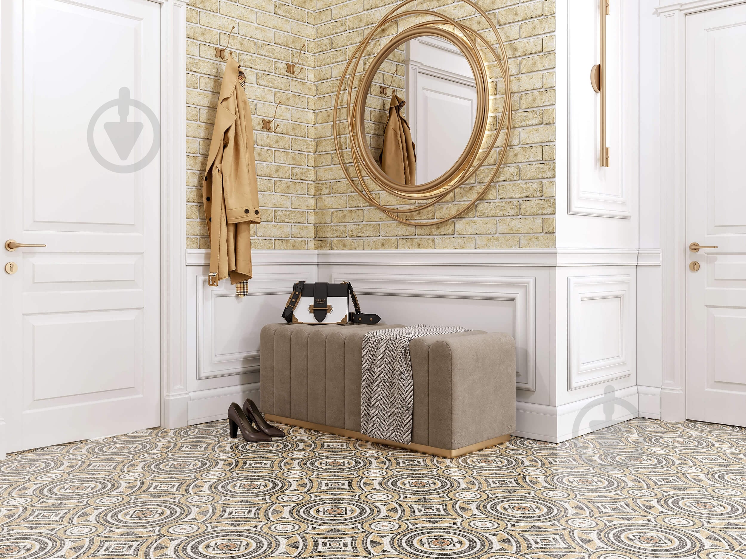 Плитка Golden Tile Opera brown OP7830 40х40 см - фото 2 Плитка Golden Tile Opera brown OP7830 40х40 см - фото 2