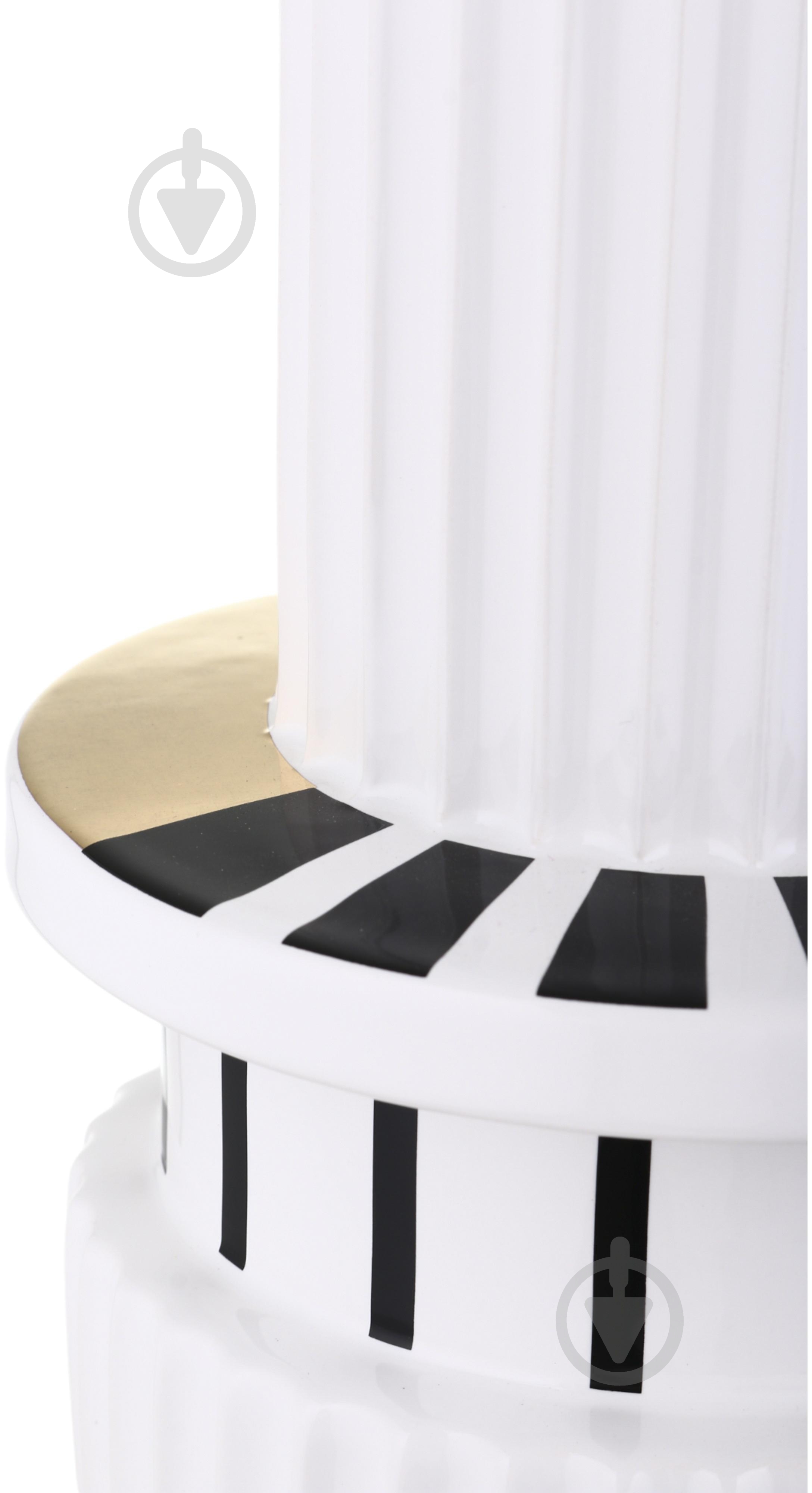 Ваза Inari Alexmarie 19 см біла із чорним K16201 - фото 5