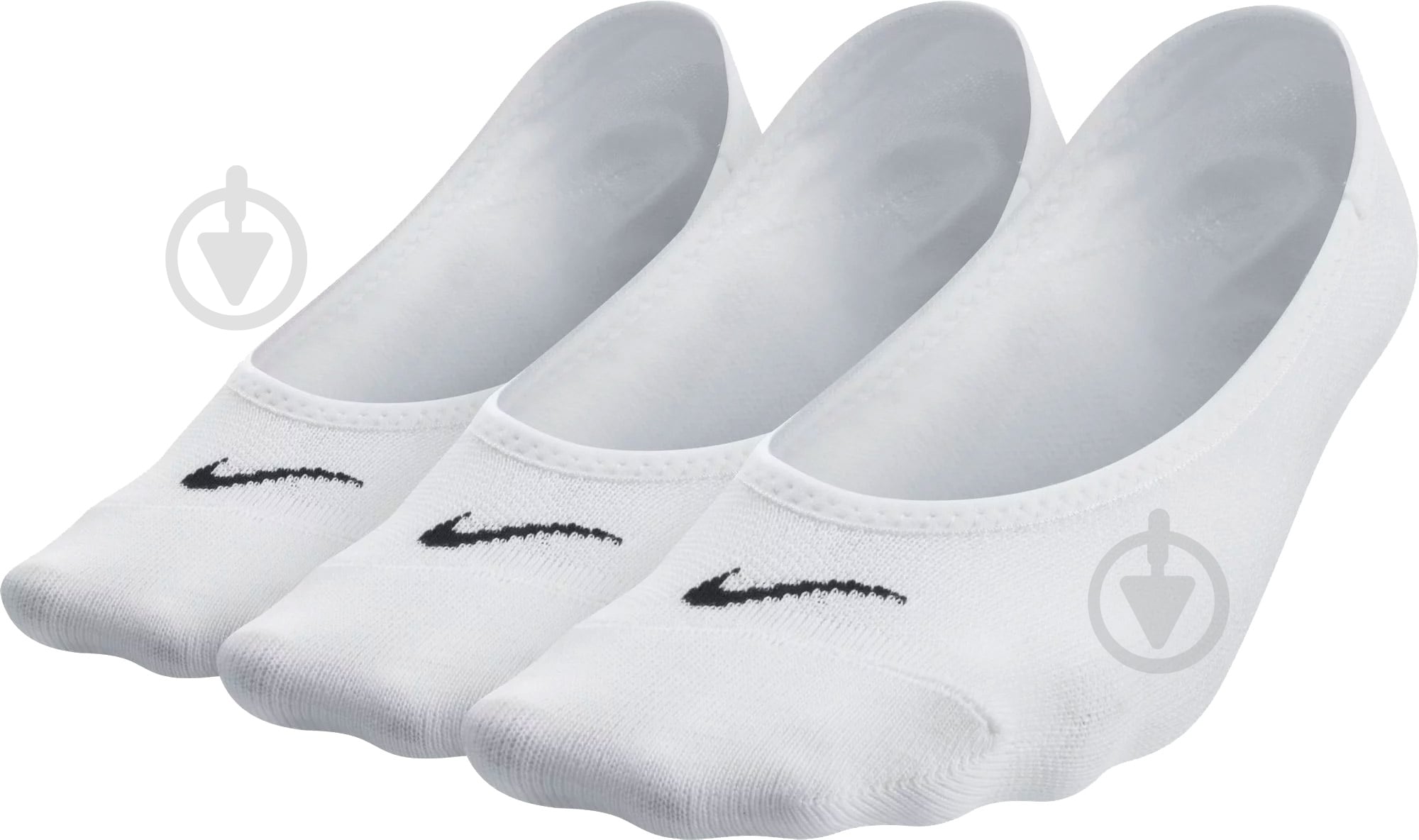 Носки Nike W NK EVRY LTWT FOOT SX4863-101 р.M белый 3 шт. - фото 1