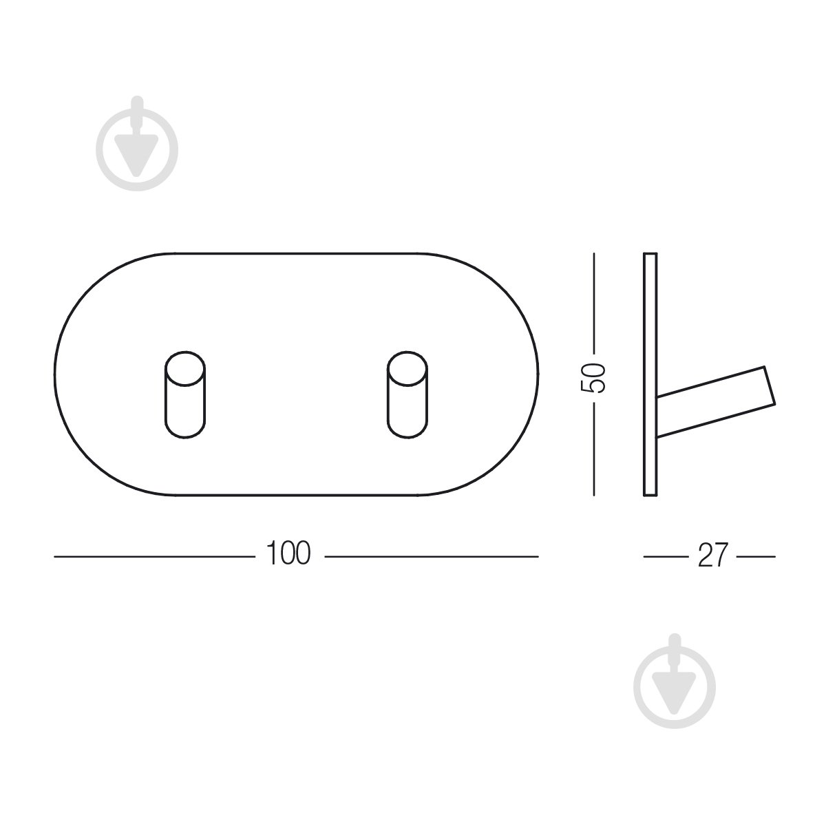 Крючок MVM HSS-504/2R PSS - фото 2 Крючок MVM HSS-504/2R PSS - фото 2