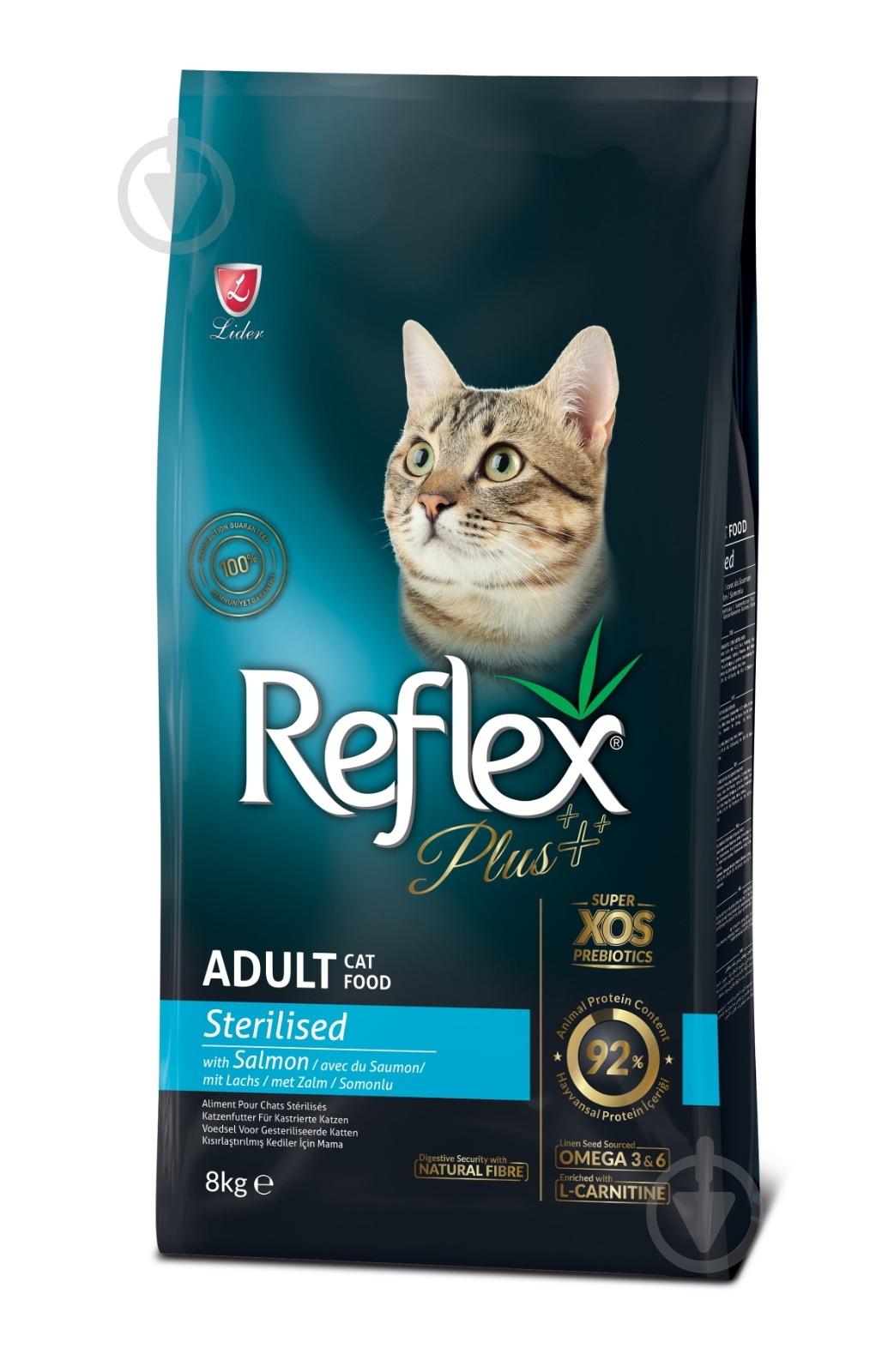 Корм для стерилізованих кішок Reflex Plus з лососем 8 кг - фото 1