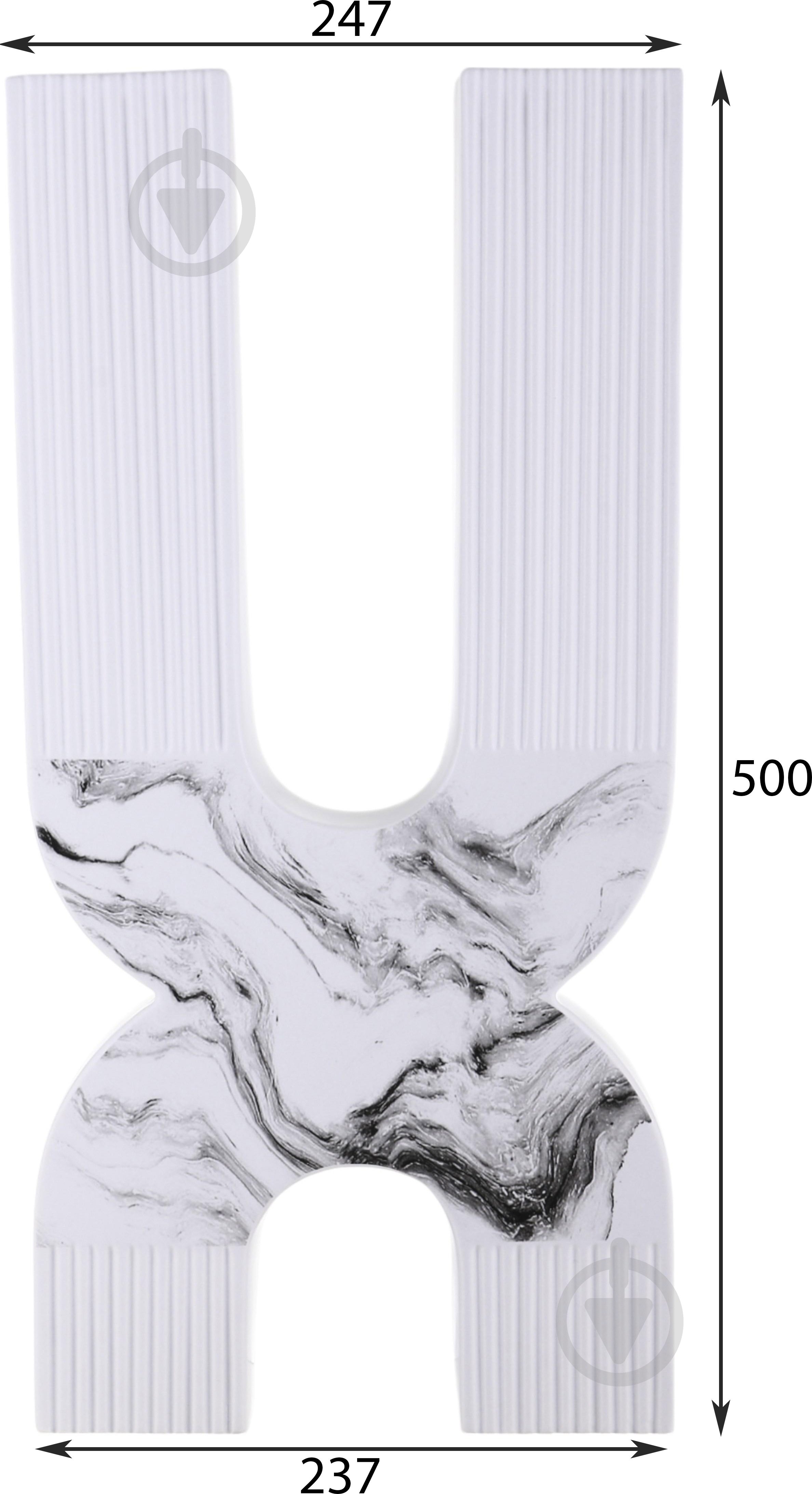 Ваза Inari Mueto 50 см белая K16236 - фото 2