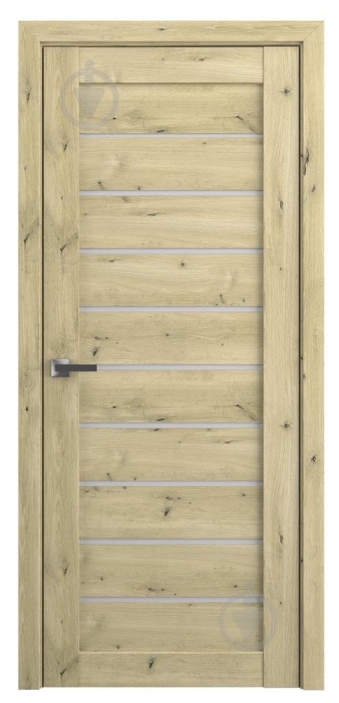 Дверное полотно Dverona 502 ПГ 600 мм дуб классический - фото 1